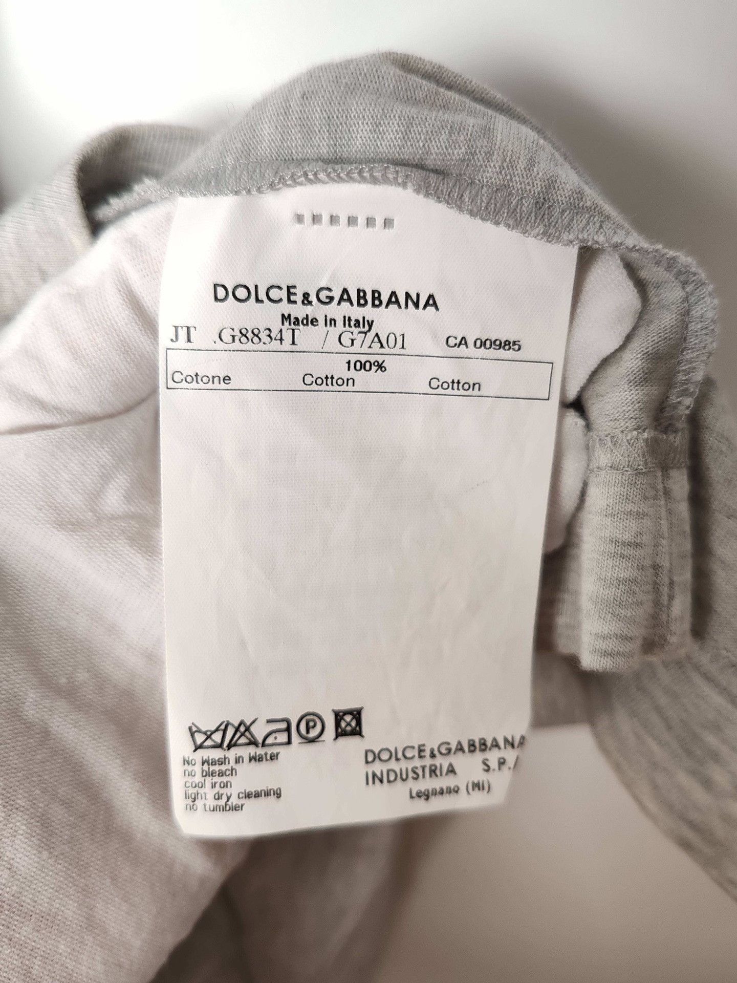 Dolce & Gabbana Dolce & Gabbana Metal Logo Long Sleeve T-Shirt M Size US M / EU 48-50 / 2 - 6 Thumbnail