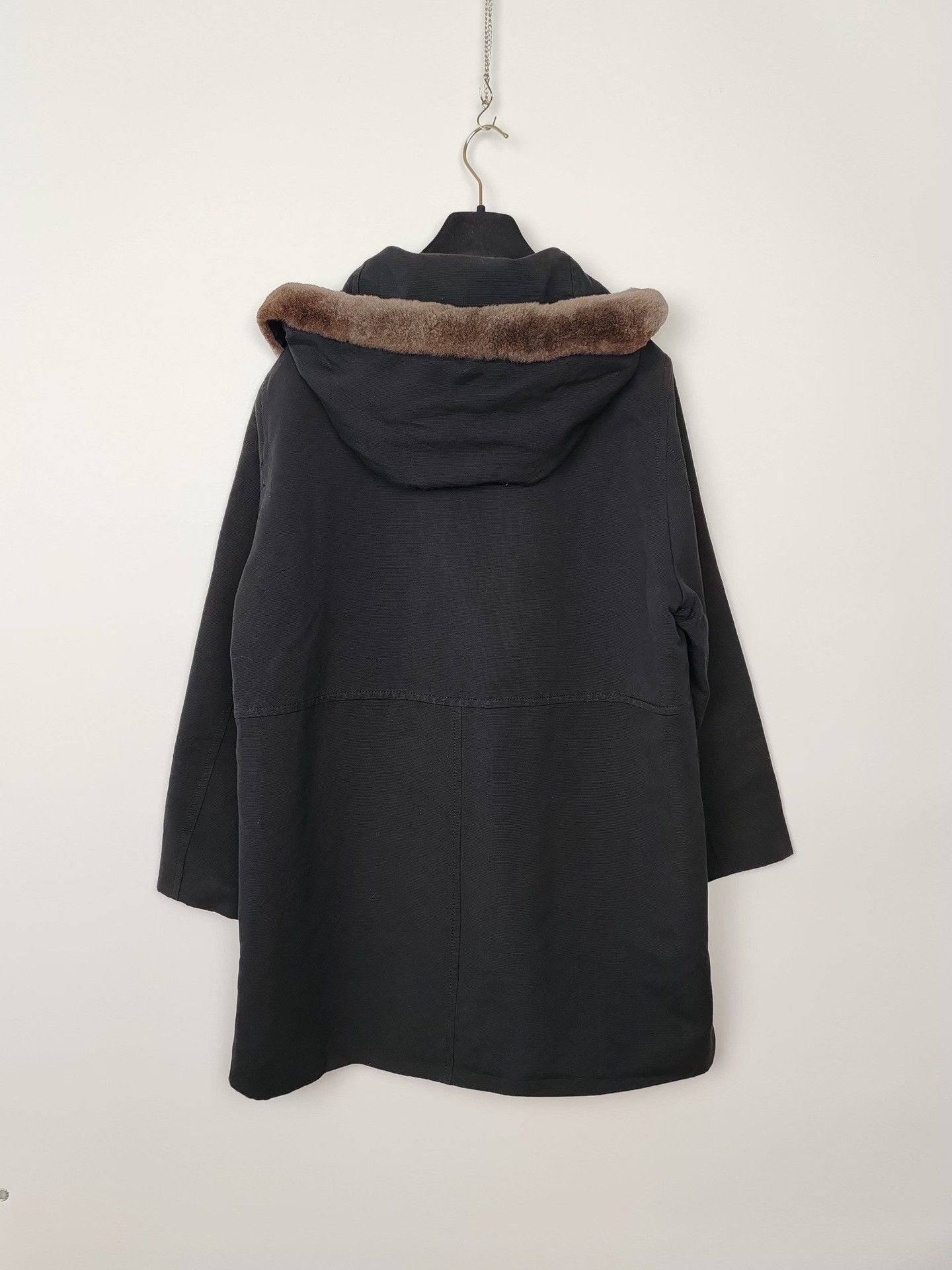 Max Mara MaxMara Fur Trim Hooded Coat Size 36 Size XS / US 0-2 / IT 36-38 - 3 Thumbnail