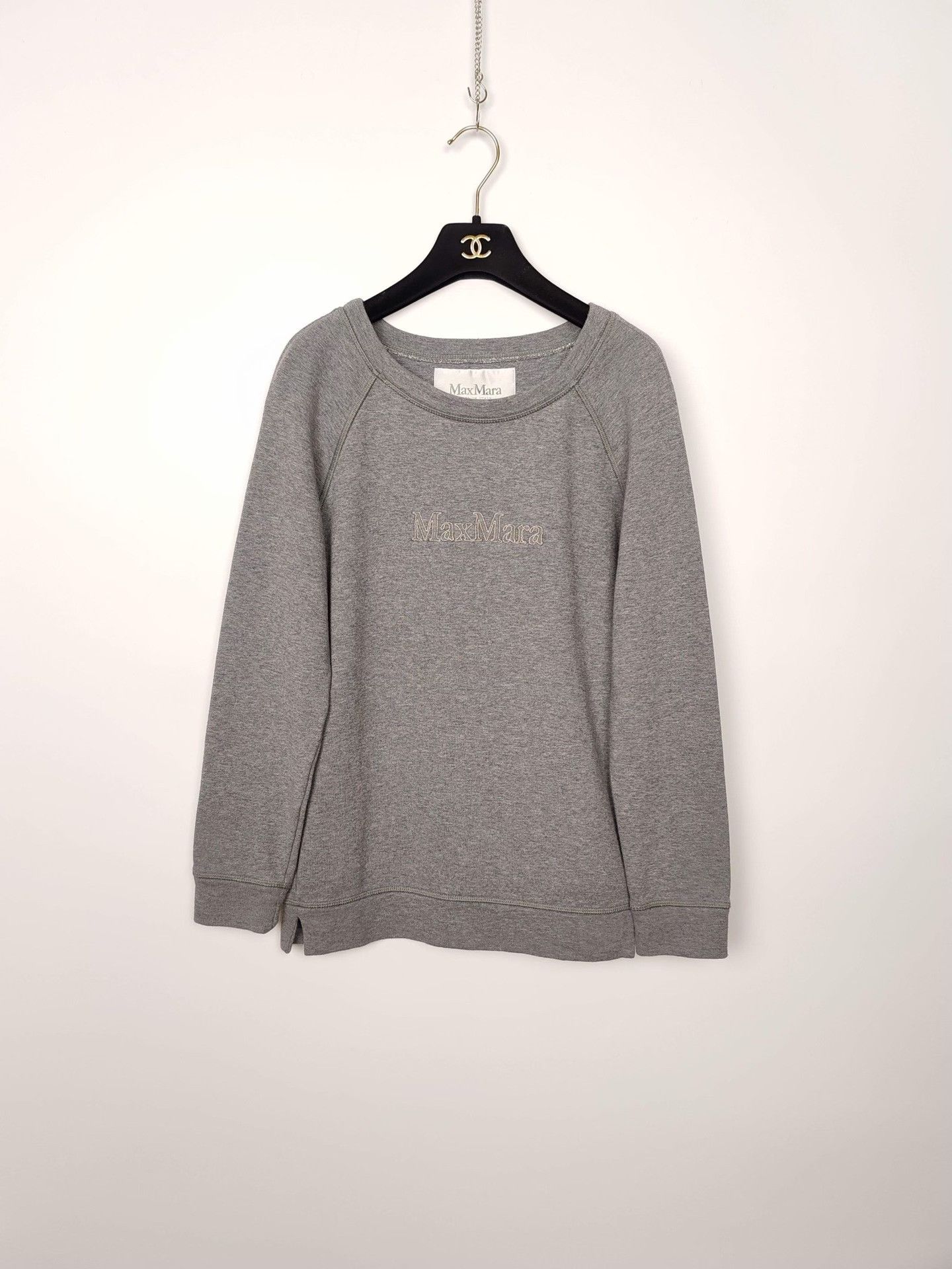 Max Mara MaxMara Embroidered Logo Sweatshirt Size S Size S / US 4 / IT 40 - 2 Thumbnail