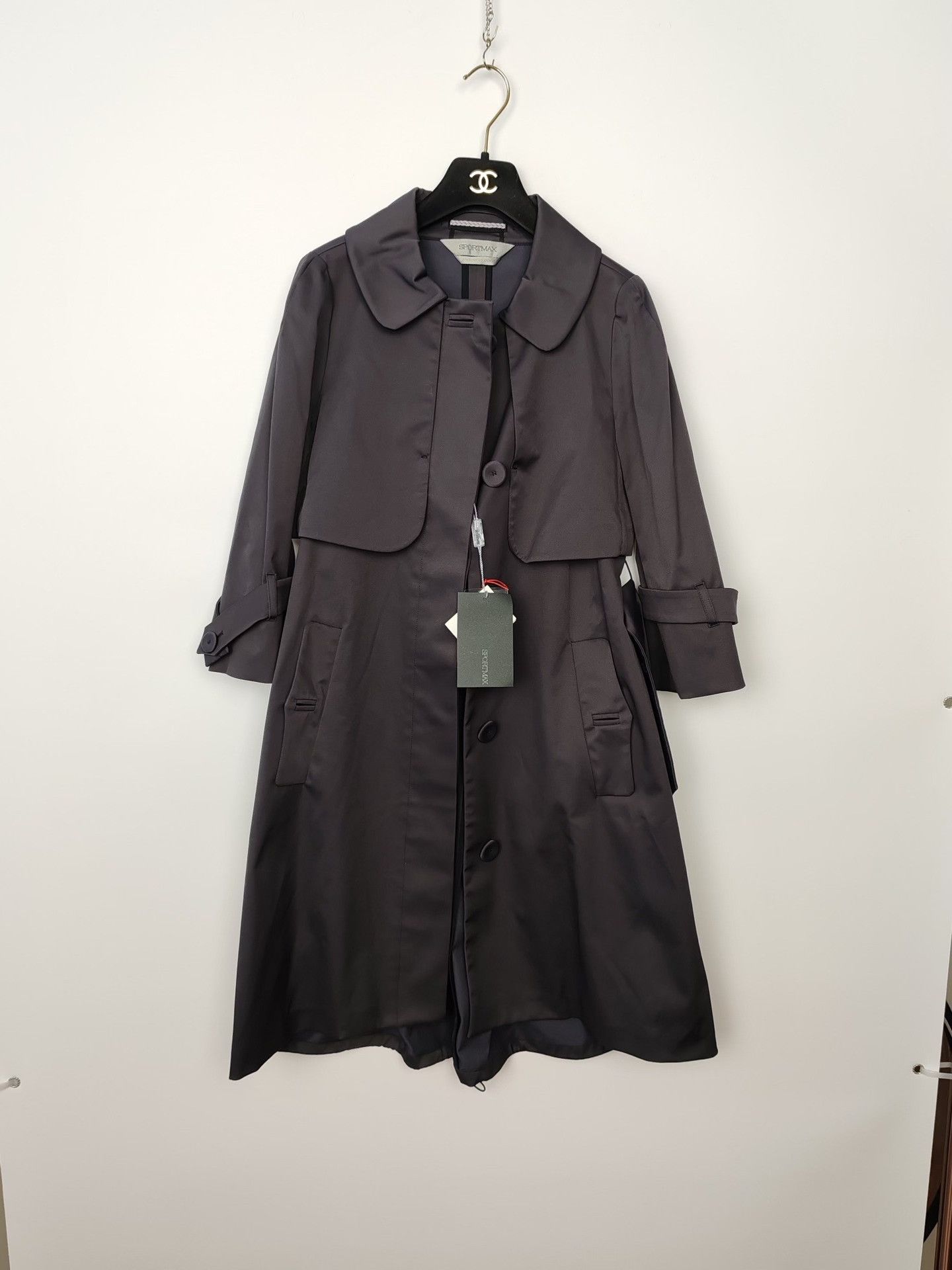 Sportmax Sportmax Silk Blend Trench Coat Size 36 Size XS / US 0-2 / IT 36-38 - 2 Thumbnail