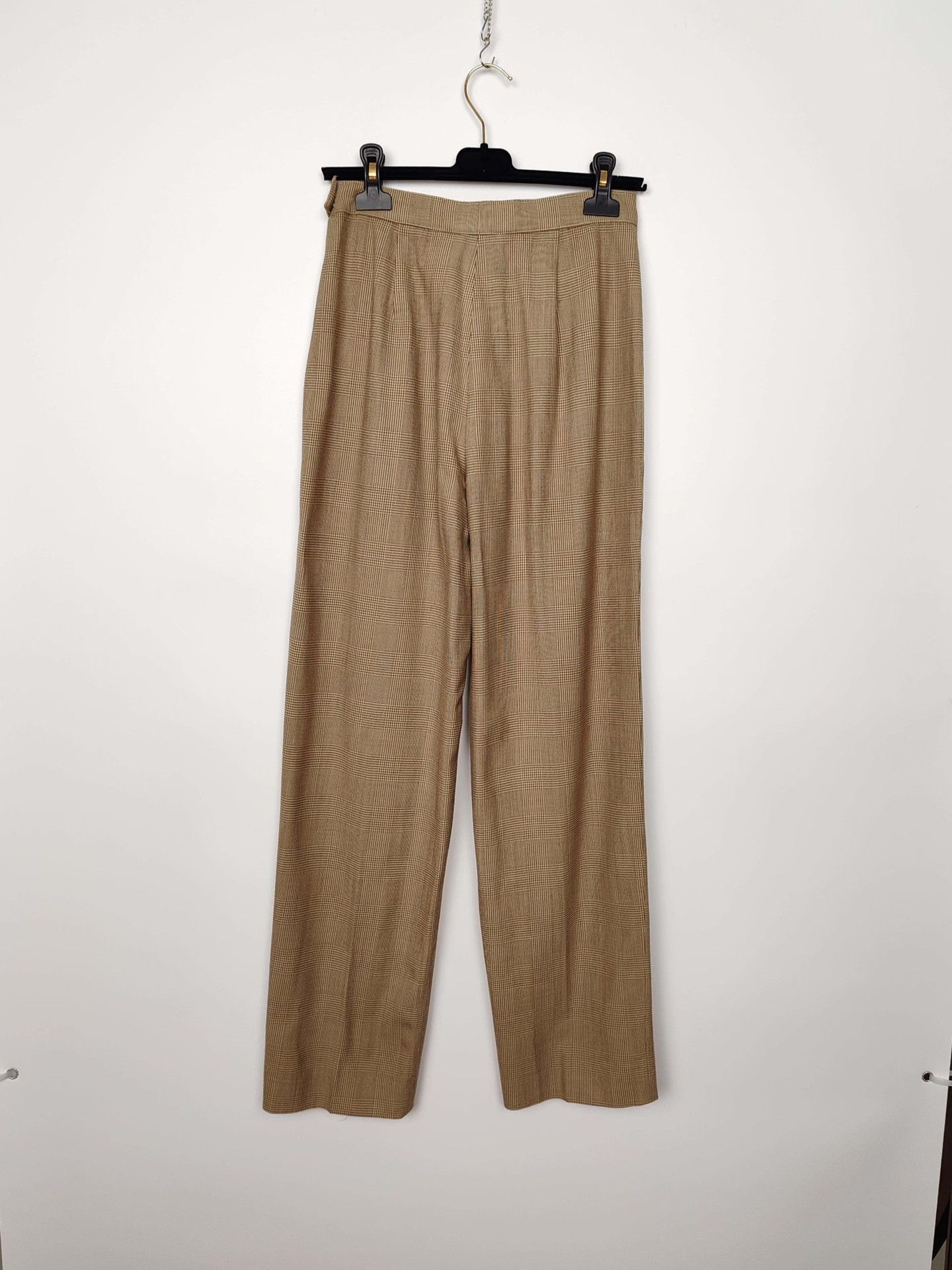 Max Mara MaxMara Brown Plaid Pants Size 42 Size 28" / US 6 / IT 42 - 3 Thumbnail