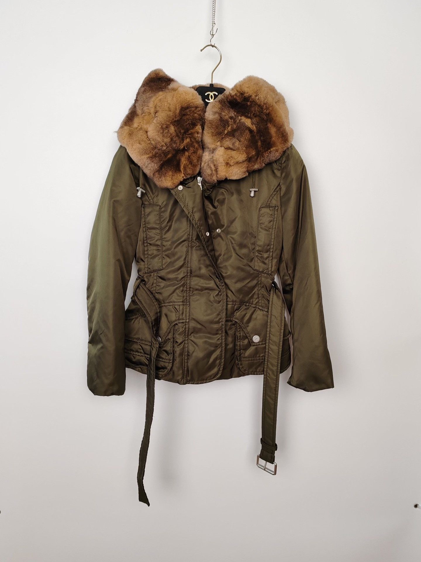 Max Mara MaxMara Rabbit Fur Collar Down Jacket Size FR 34 Size XS / US 0-2 / IT 36-38 - 2 Thumbnail