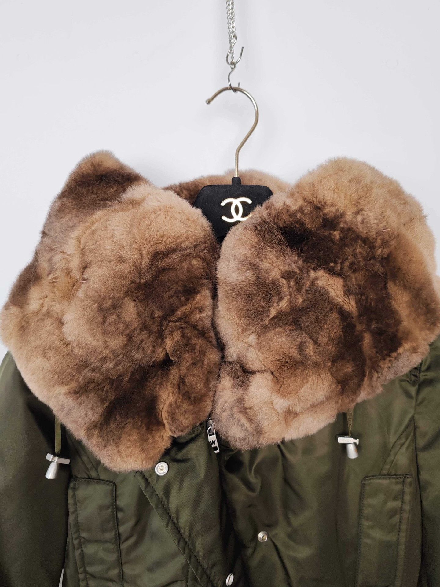 Max Mara MaxMara Rabbit Fur Collar Down Jacket Size FR 34 Size XS / US 0-2 / IT 36-38 - 7 Thumbnail
