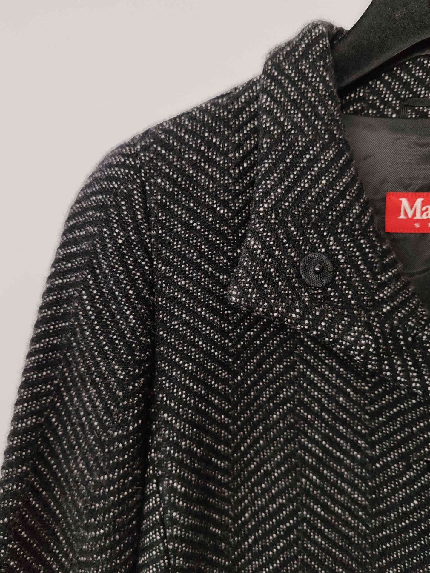 Max Mara MaxMara Studio Herringbone Wool Coat Size 2 Size XS / US 0-2 / IT 36-38 - 5 Thumbnail