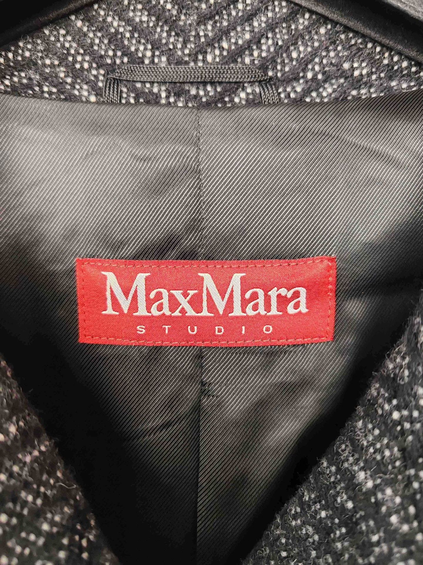 Max Mara MaxMara Studio Herringbone Wool Coat Size 2 Size XS / US 0-2 / IT 36-38 - 4 Thumbnail