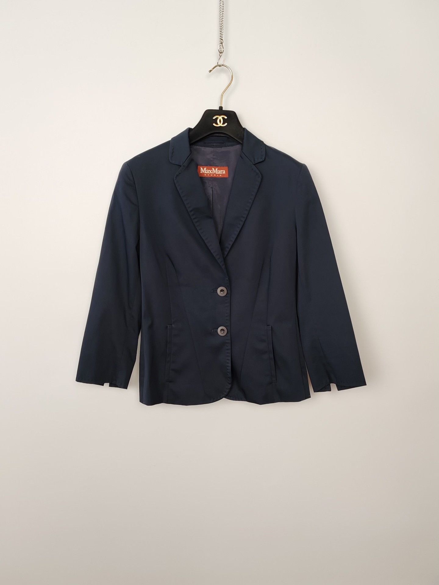 Max Mara MaxMara Studio Navy Blazer Size M Size M / US 6-8 / IT 42-44 - 2 Thumbnail