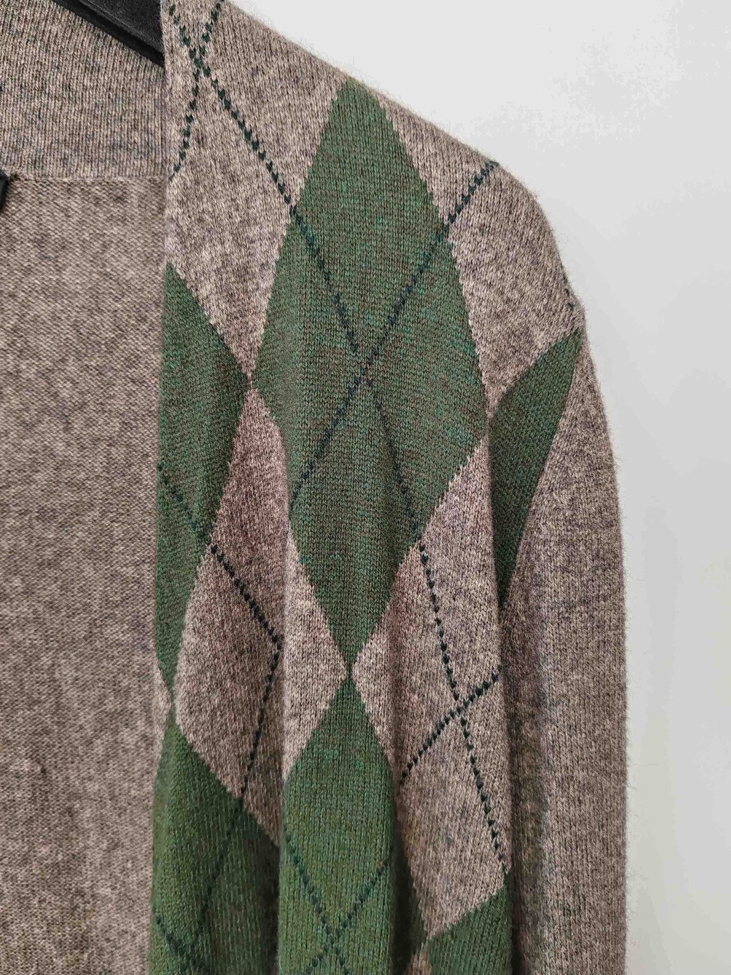 Max Mara MaxMara Argyle Cashmere Blend Cardigan Size S Size S / US 4 / IT 40 - 5 Thumbnail