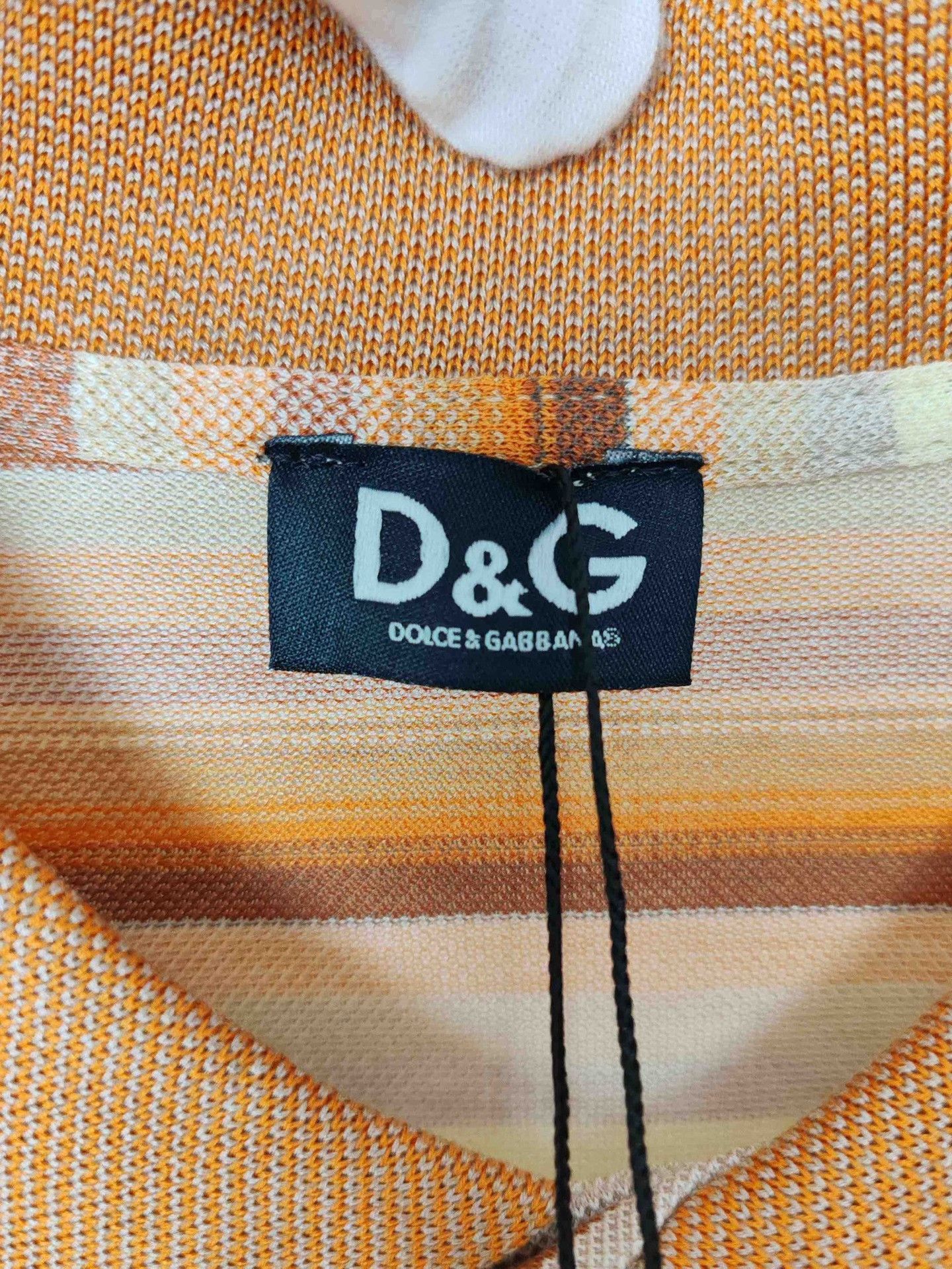 Dolce & Gabbana Dolce & Gabbana Striped Logo Polo Size L Size US L / EU 52-54 / 3 - 4 Thumbnail