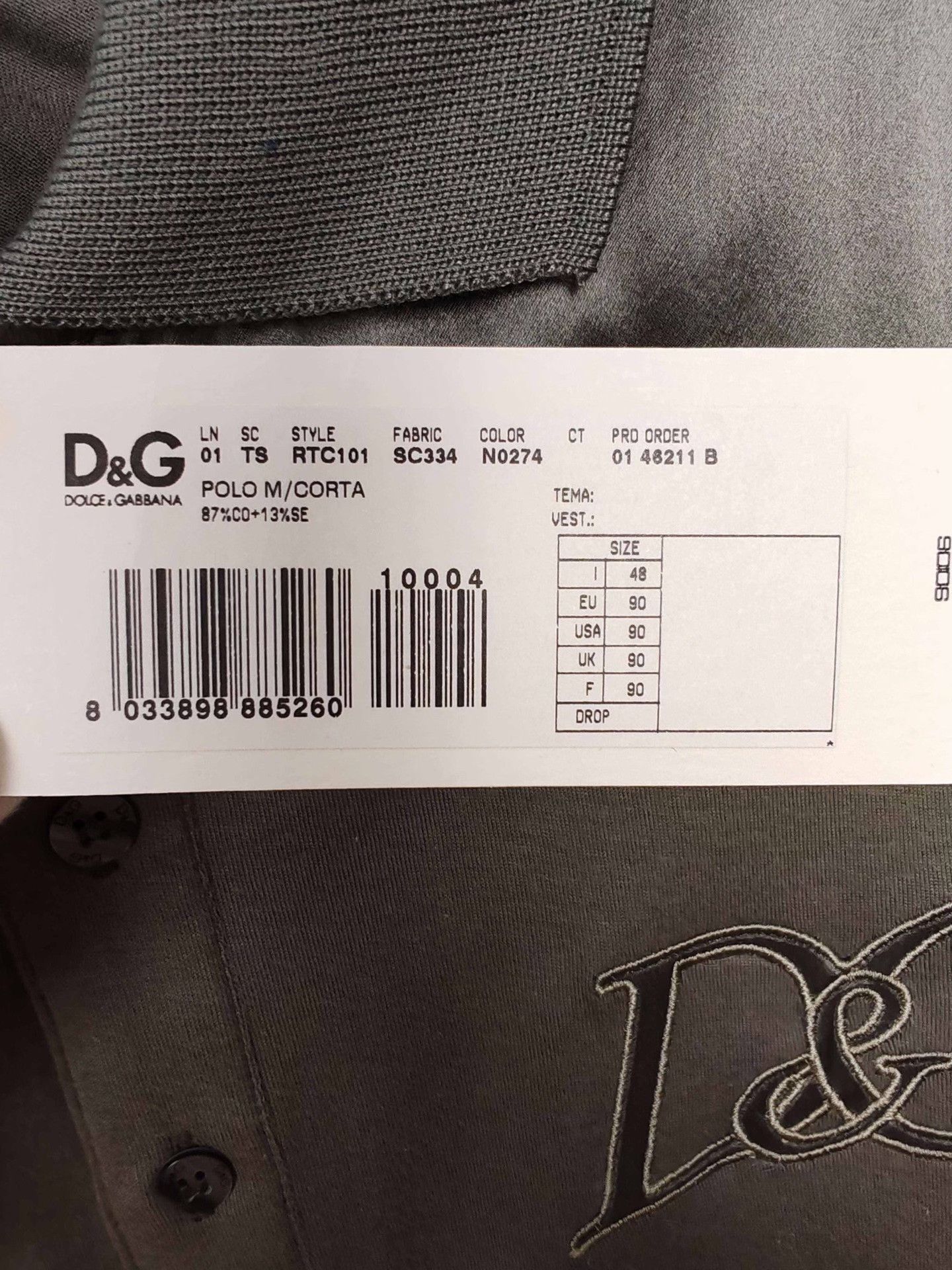 Dolce & Gabbana D&G Embroidered Polo Shirt Size M Size US M / EU 48-50 / 2 - 5 Thumbnail