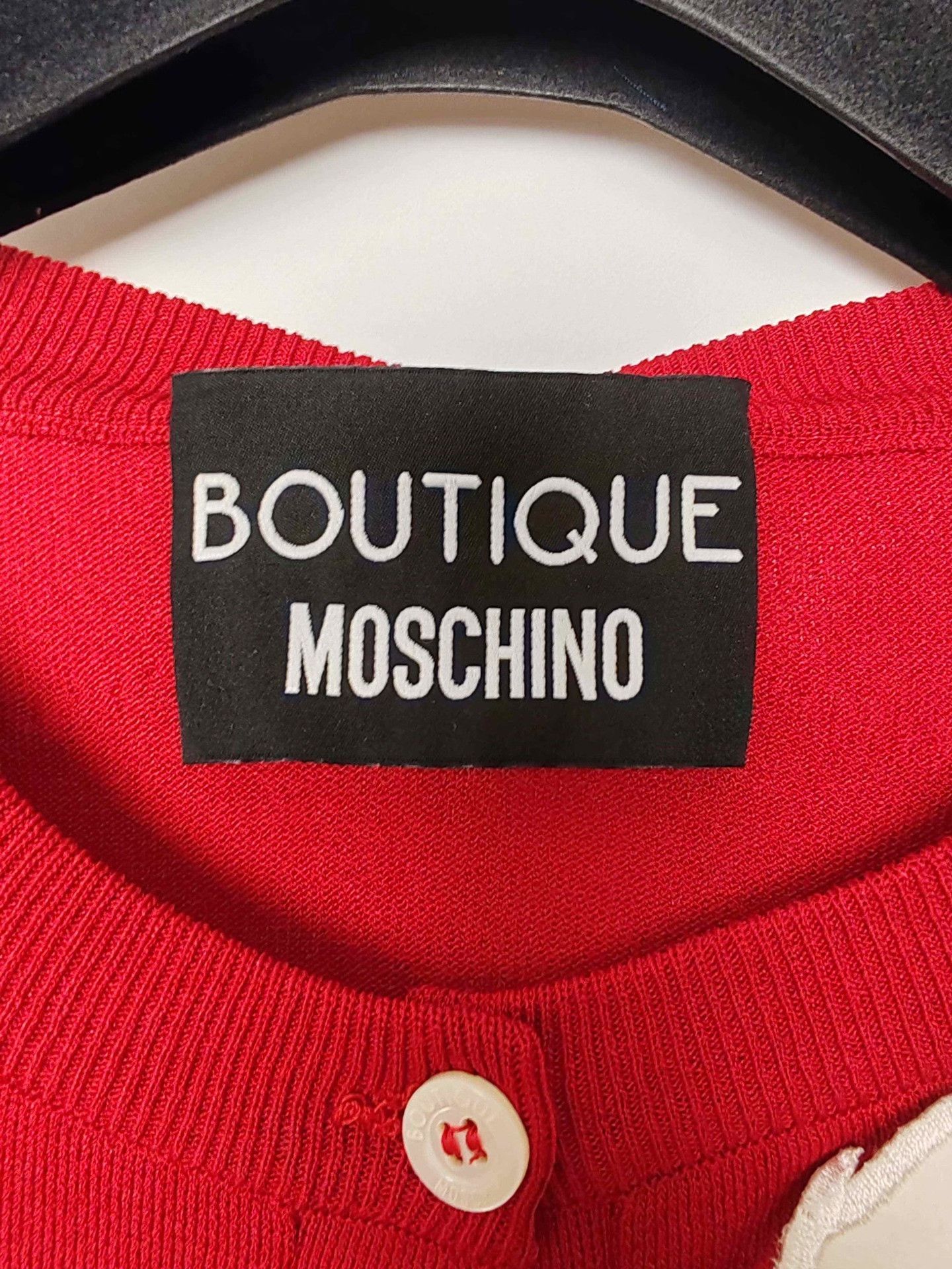 Boutique Moschino Boutique Moschino Swan Embroidered Cardigan Size 40 Size S / US 4 / IT 40 - 4 Thumbnail