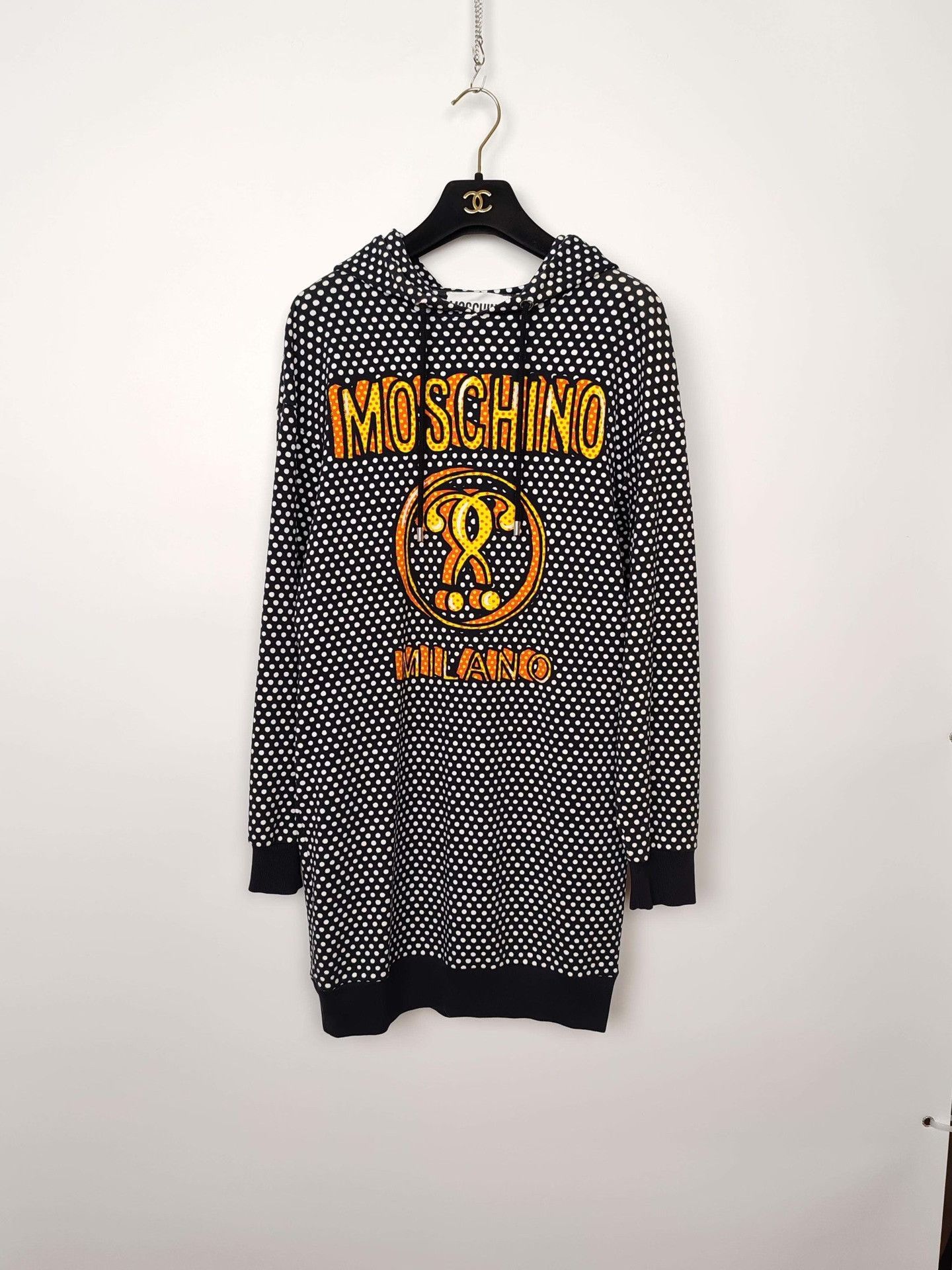 Moschino Moschino Polka Dot Hoodie Dress Size 42 Size M / US 6-8 / IT 42-44 - 2 Thumbnail