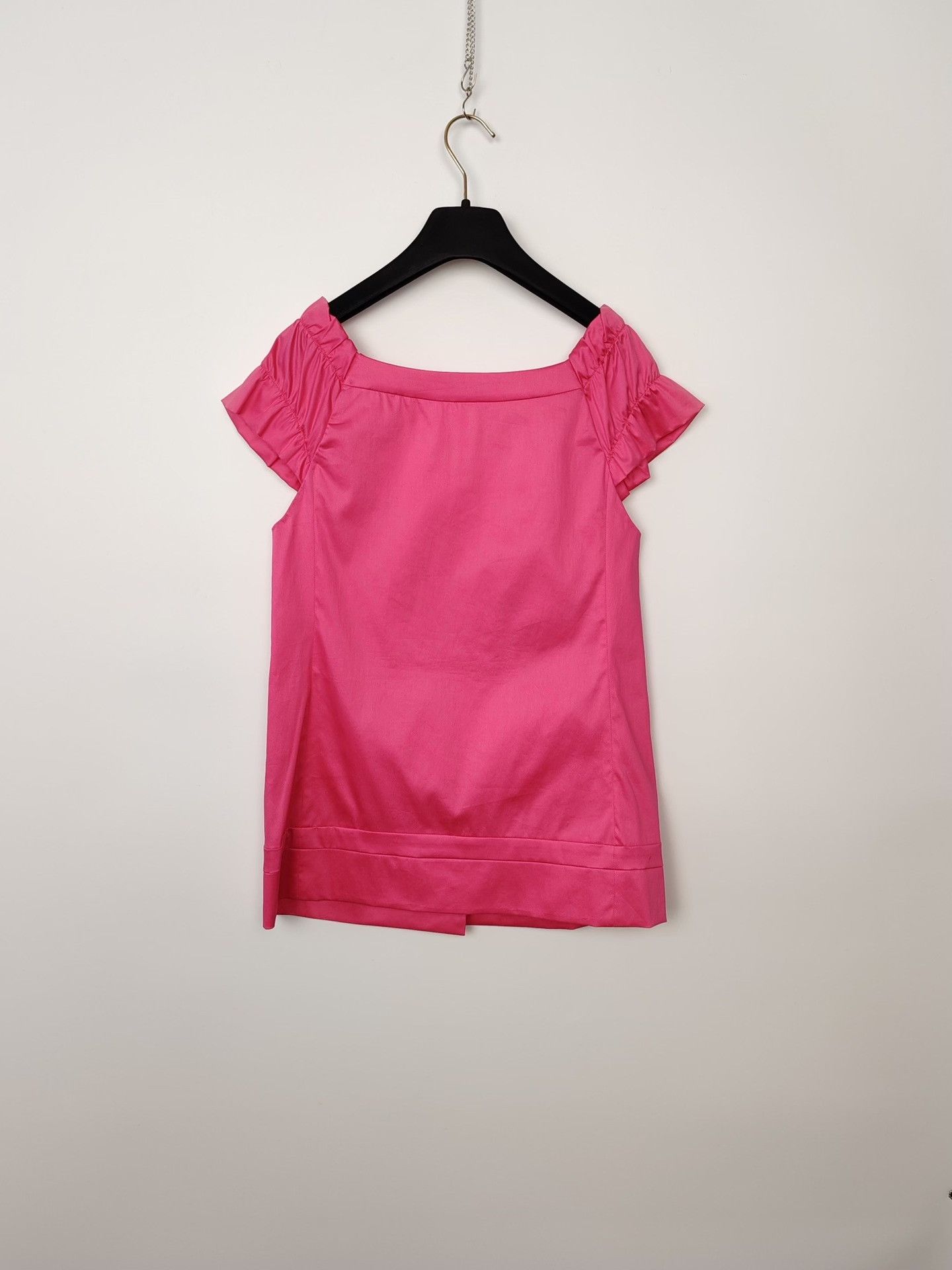 Moschino Moschino Pink Ruffled Blouse Size 40 Size S / US 4 / IT 40 - 3 Thumbnail