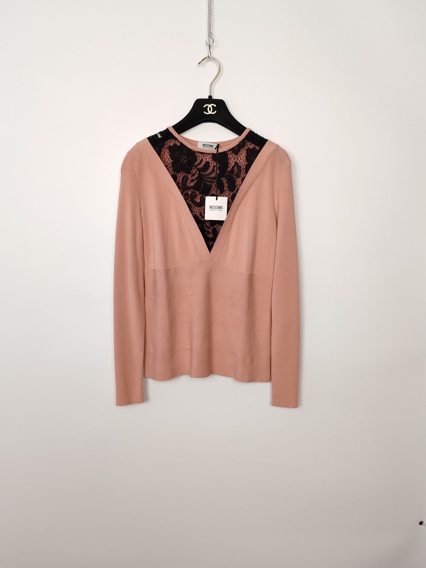 Moschino Moschino Lace Panel Sweater Size 42 Size M / US 6-8 / IT 42-44 - 2 Thumbnail