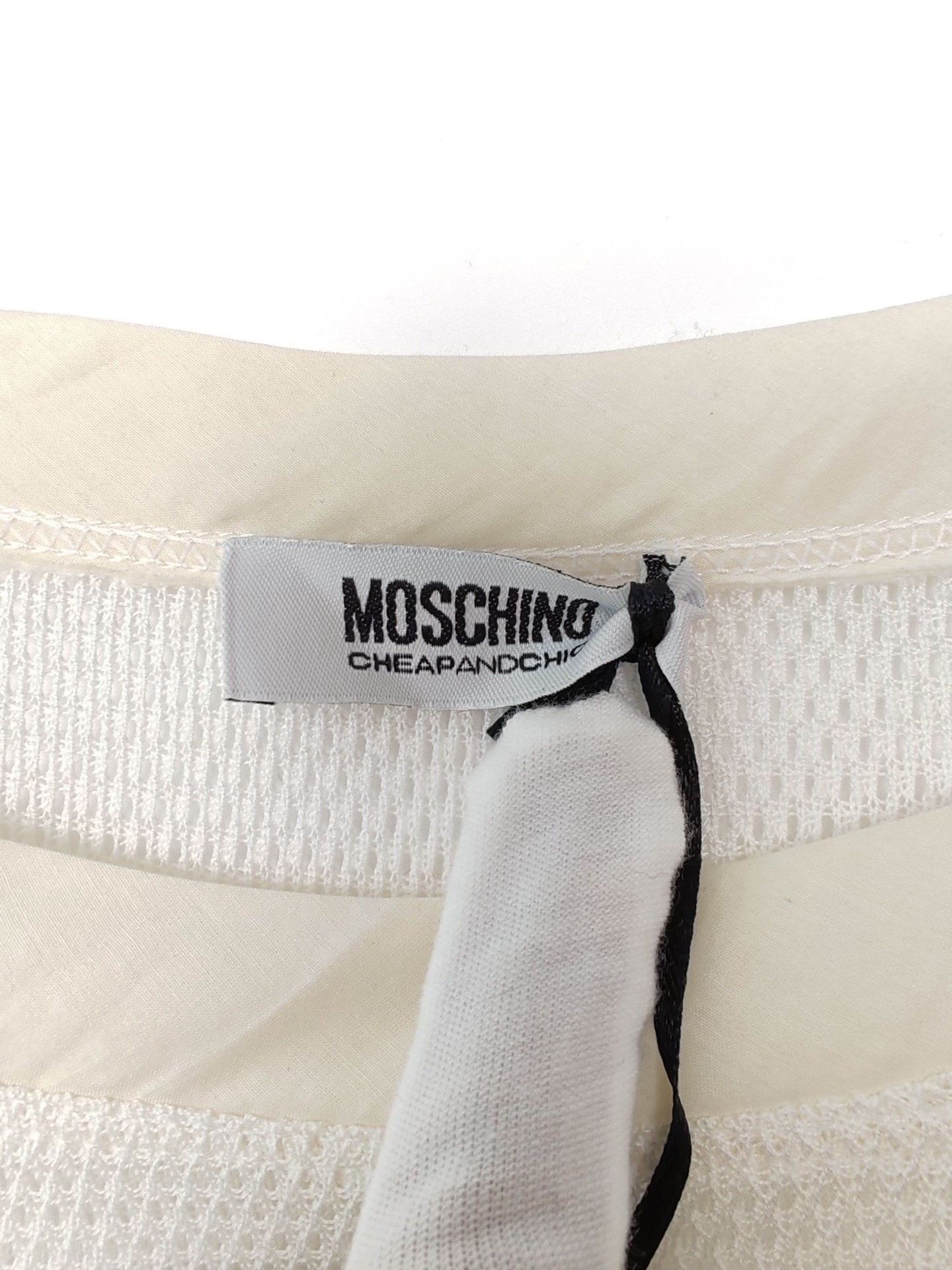 Moschino Moschino Cheap and Chic Jar Print Mesh T-Shirt Size 38 Size XS / US 0-2 / IT 36-38 - 4 Thumbnail