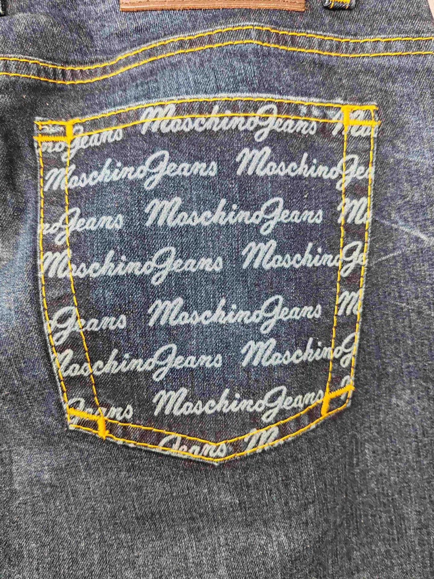 Moschino Moschino Metal Logo Denim Jeans Size 31 Size US 31 - 7 Thumbnail