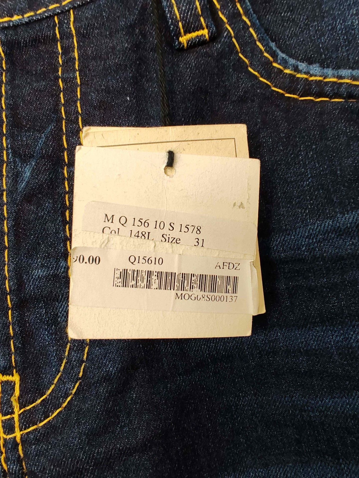 Moschino Moschino Metal Logo Denim Jeans Size 31 Size US 31 - 5 Thumbnail