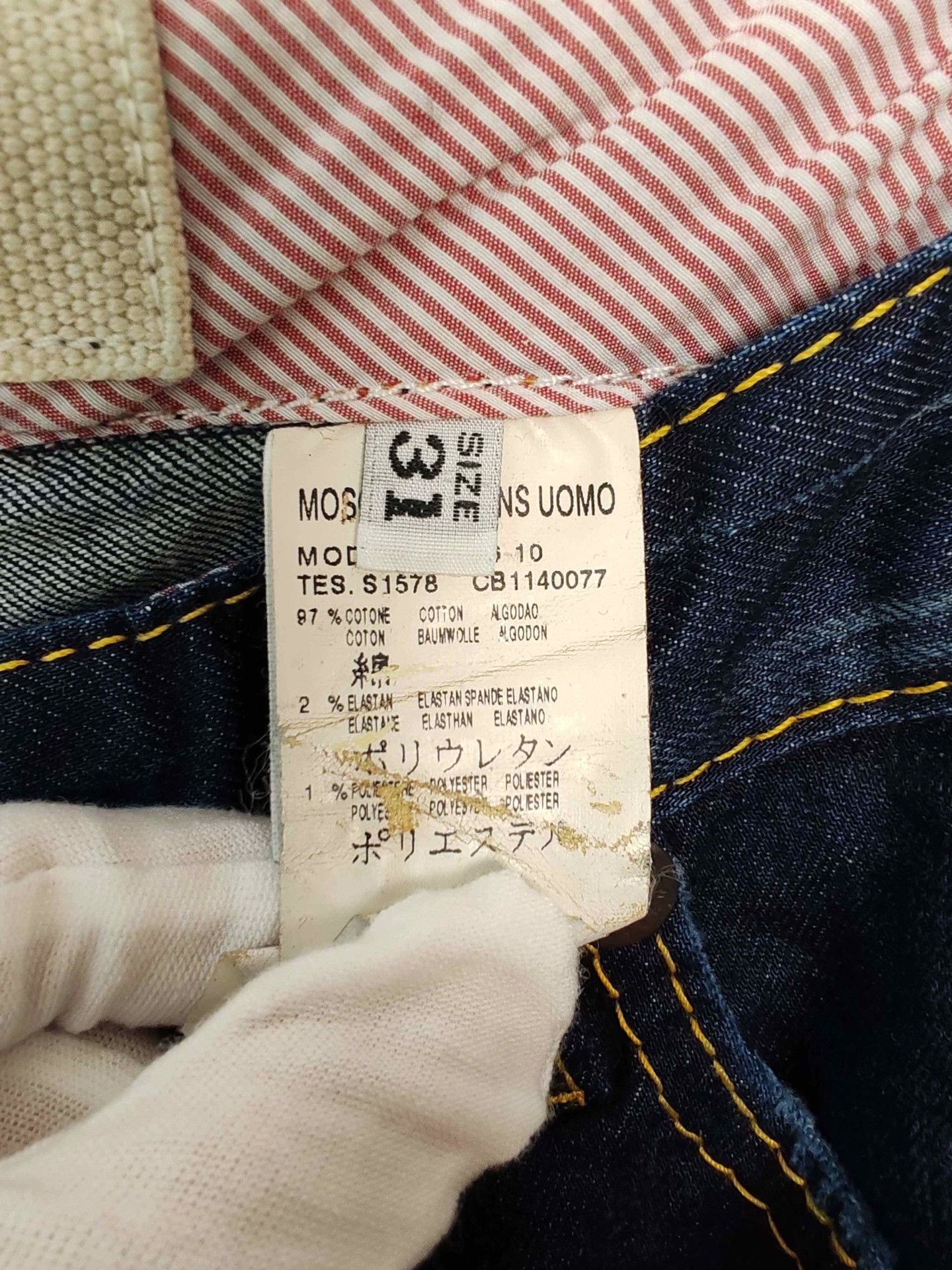 Moschino Moschino Metal Logo Denim Jeans Size 31 Size US 31 - 8 Thumbnail