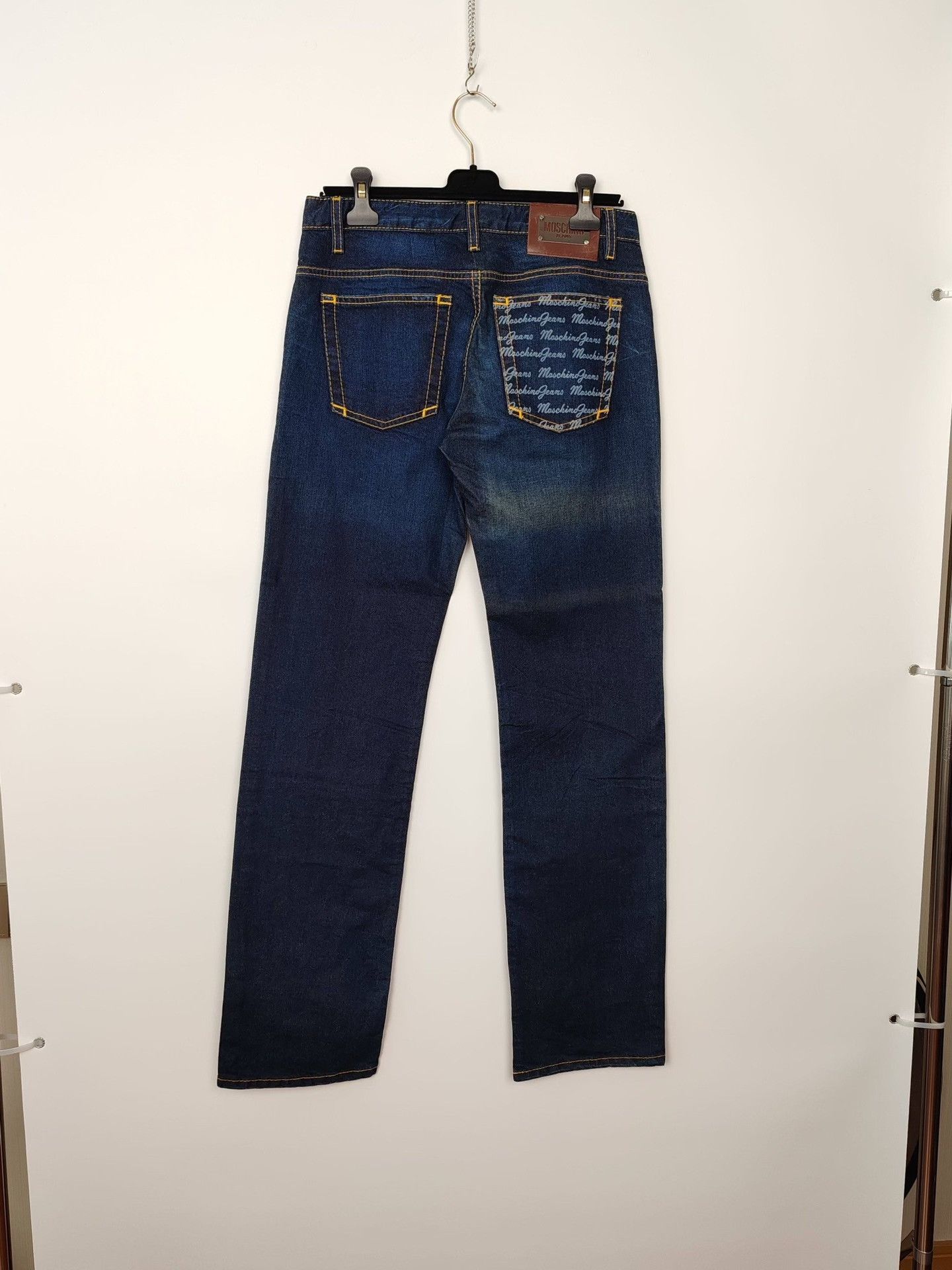 Moschino Moschino Metal Logo Denim Jeans Size 31 Size US 31 - 3 Thumbnail