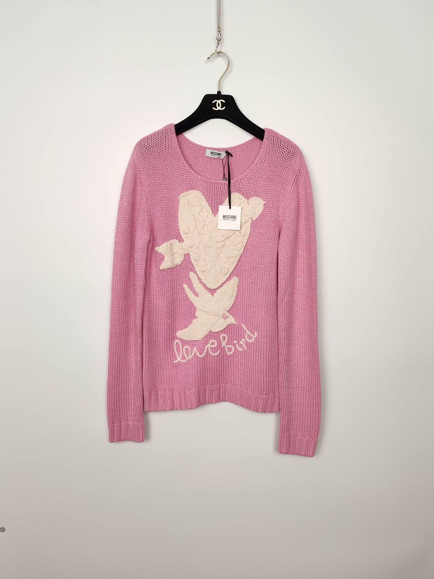 Moschino Moschino Cheap and Chic Love Bird Knit Sweater Size 44 Size M / US 6-8 / IT 42-44 - 2 Thumbnail