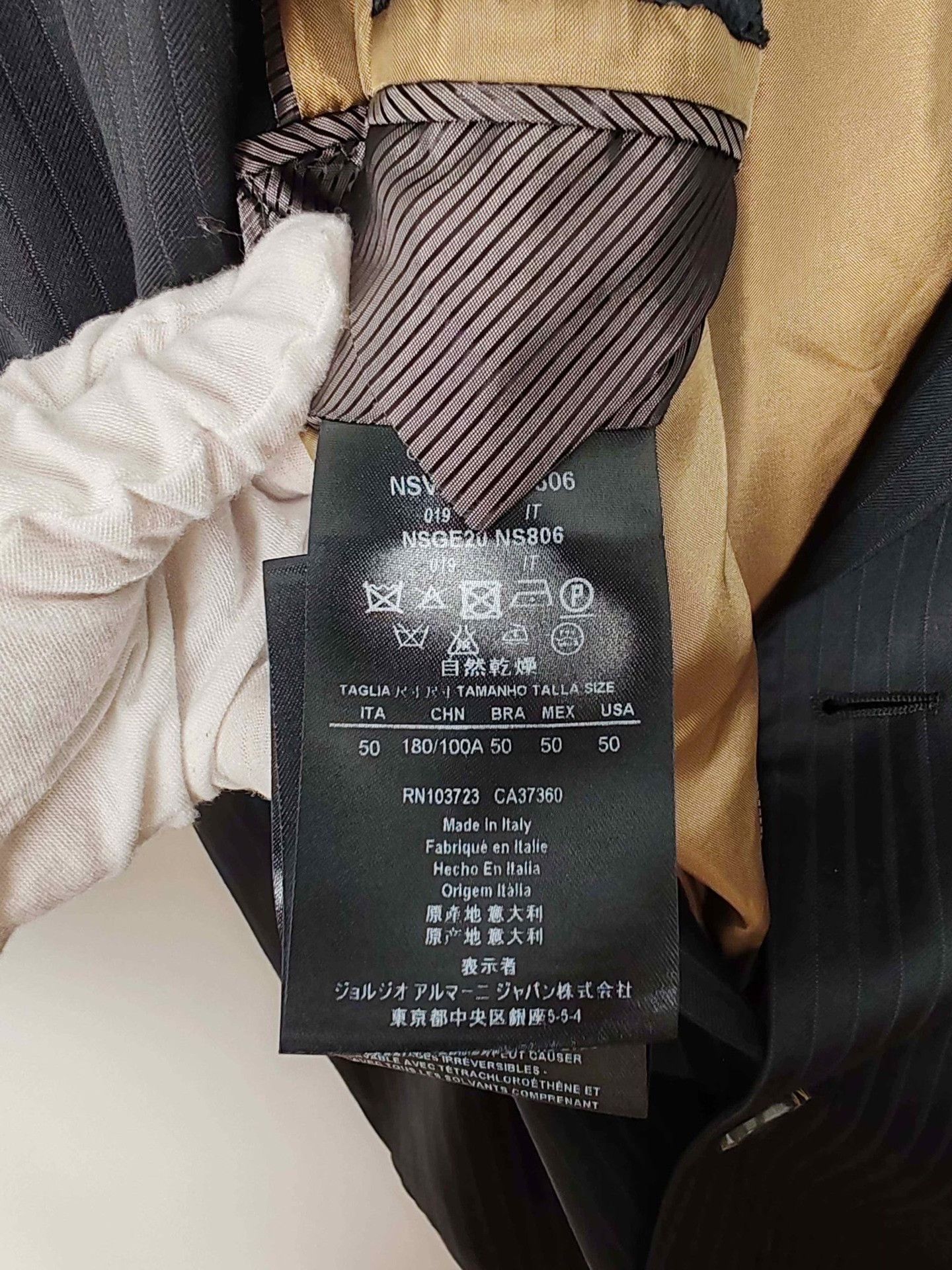 Giorgio Armani Giorgio Armani Presidential Pinstripe Blazer Size 40R Size 40R - 7 Thumbnail