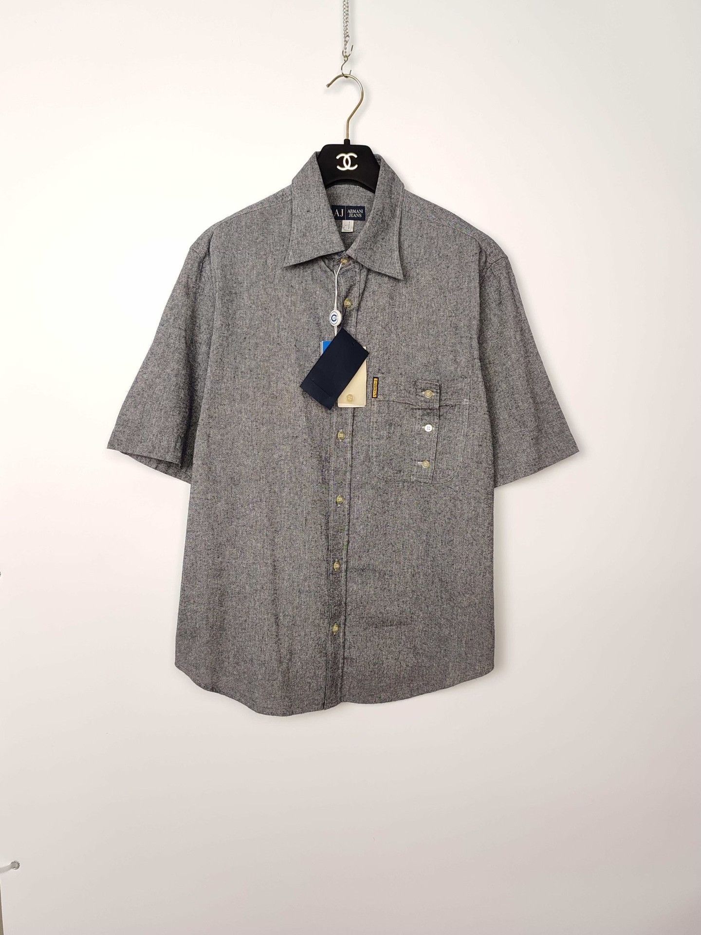 Armani Armani Jeans Linen Blend Shirt Size L Size US L / EU 52-54 / 3 - 2 Thumbnail