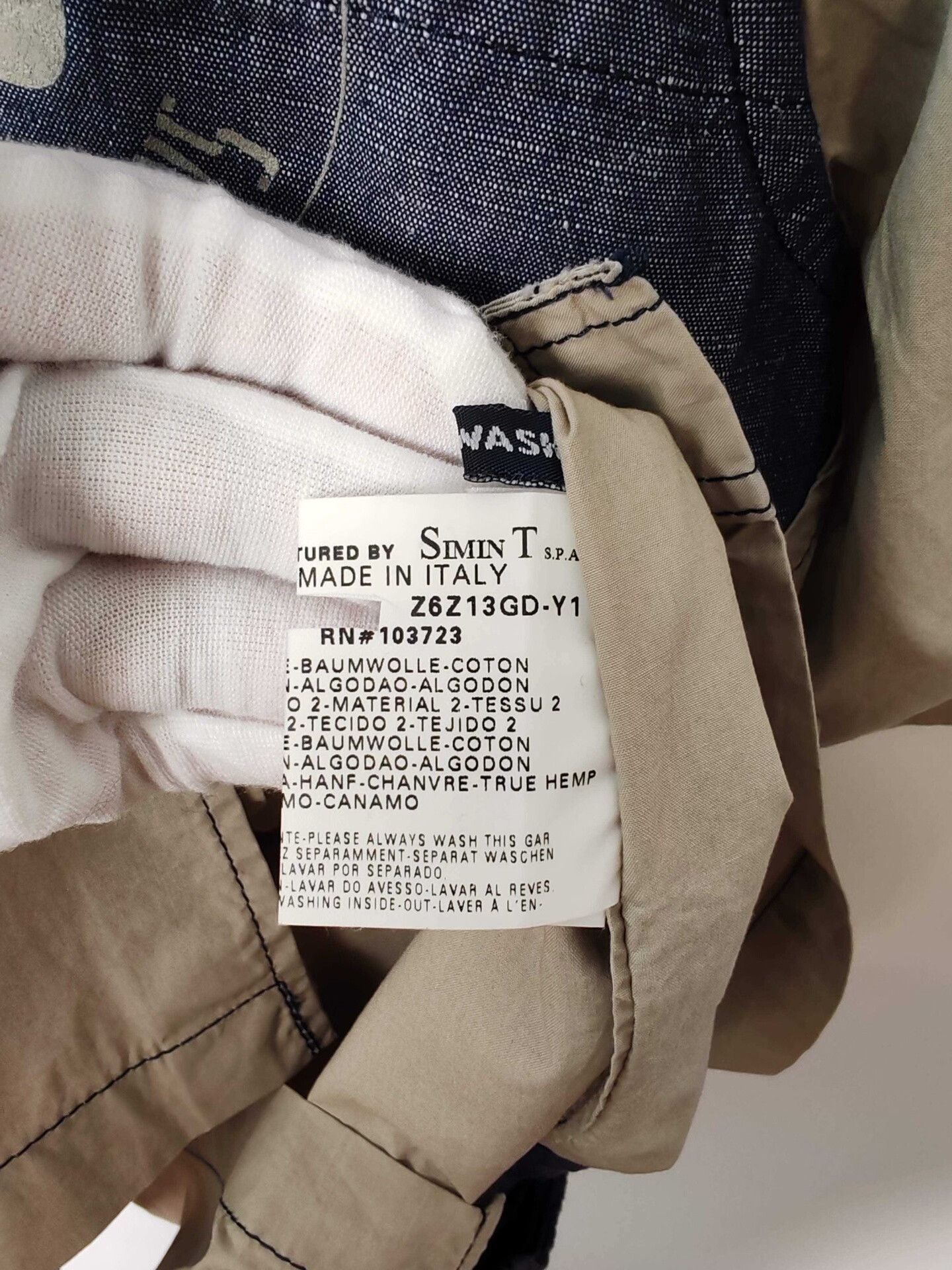Armani Armani Jeans Denim Contrast Shirt Size XL Size US XL / EU 56 / 4 - 9 Thumbnail