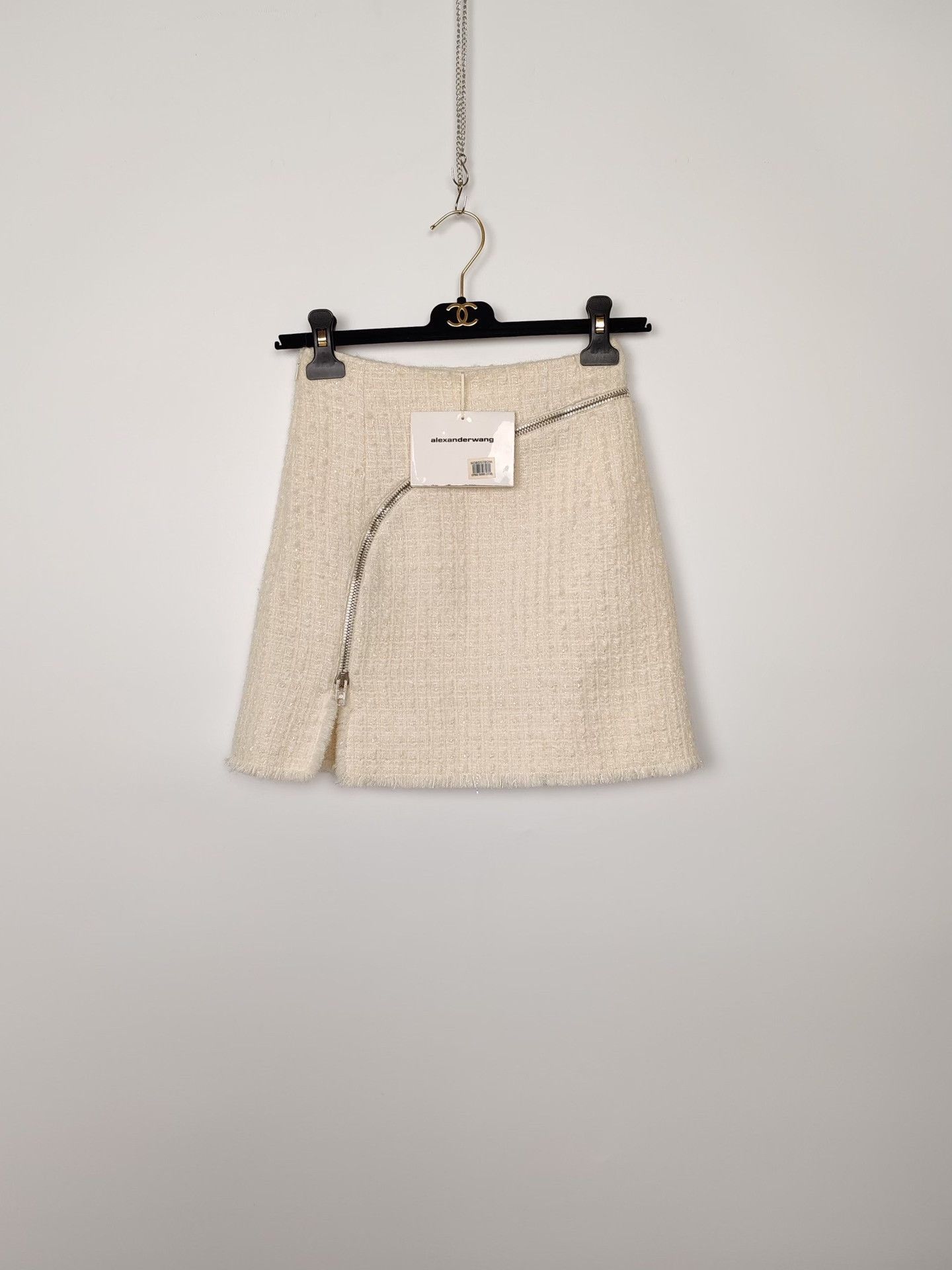 Alexander Wang Alexander Wang Tweed Zip Mini Skirt Size 0 Size 25" / US 0 / IT 36 - 2 Thumbnail