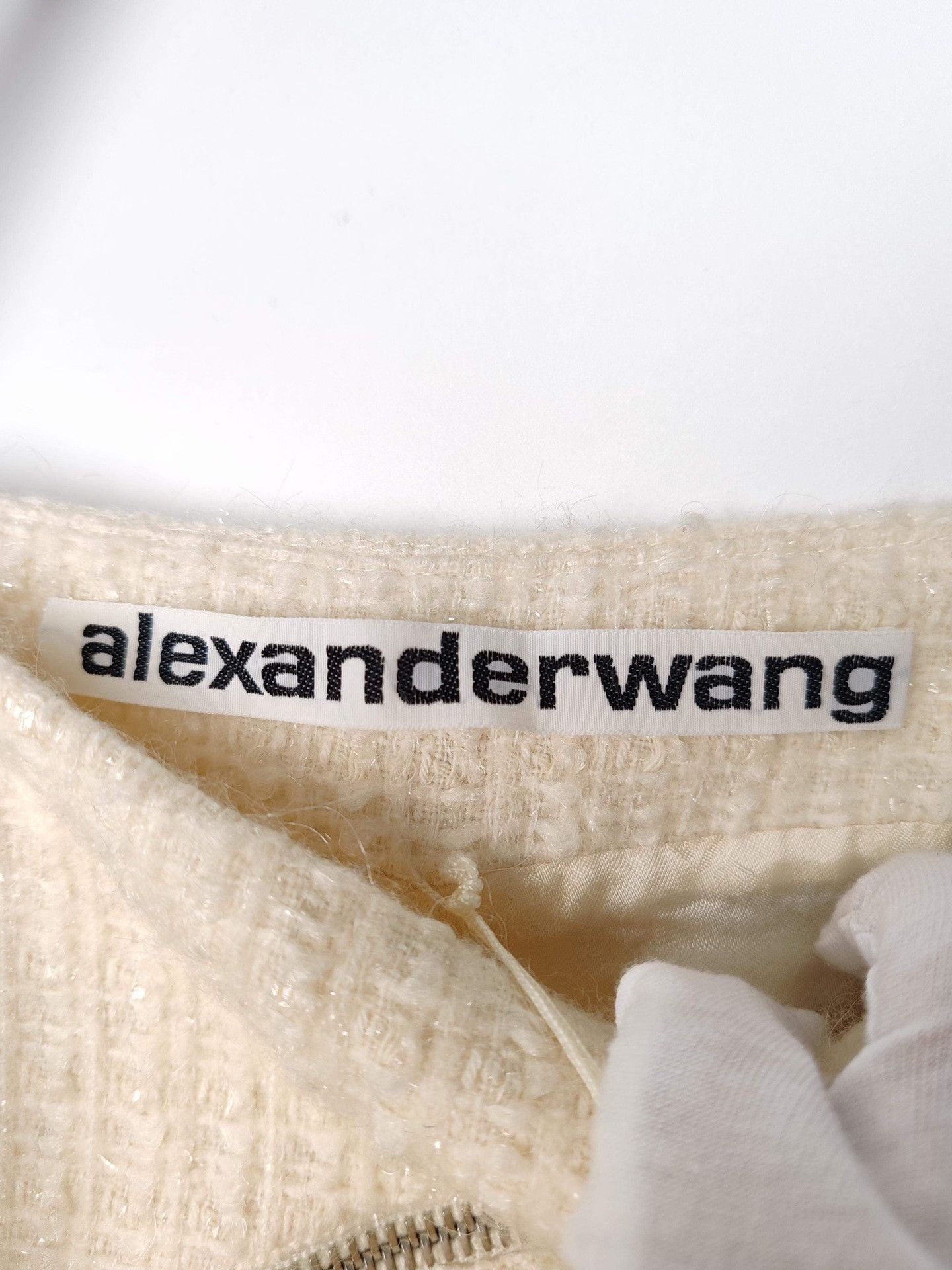Alexander Wang Alexander Wang Tweed Zip Mini Skirt Size 0 Size 25" / US 0 / IT 36 - 4 Thumbnail
