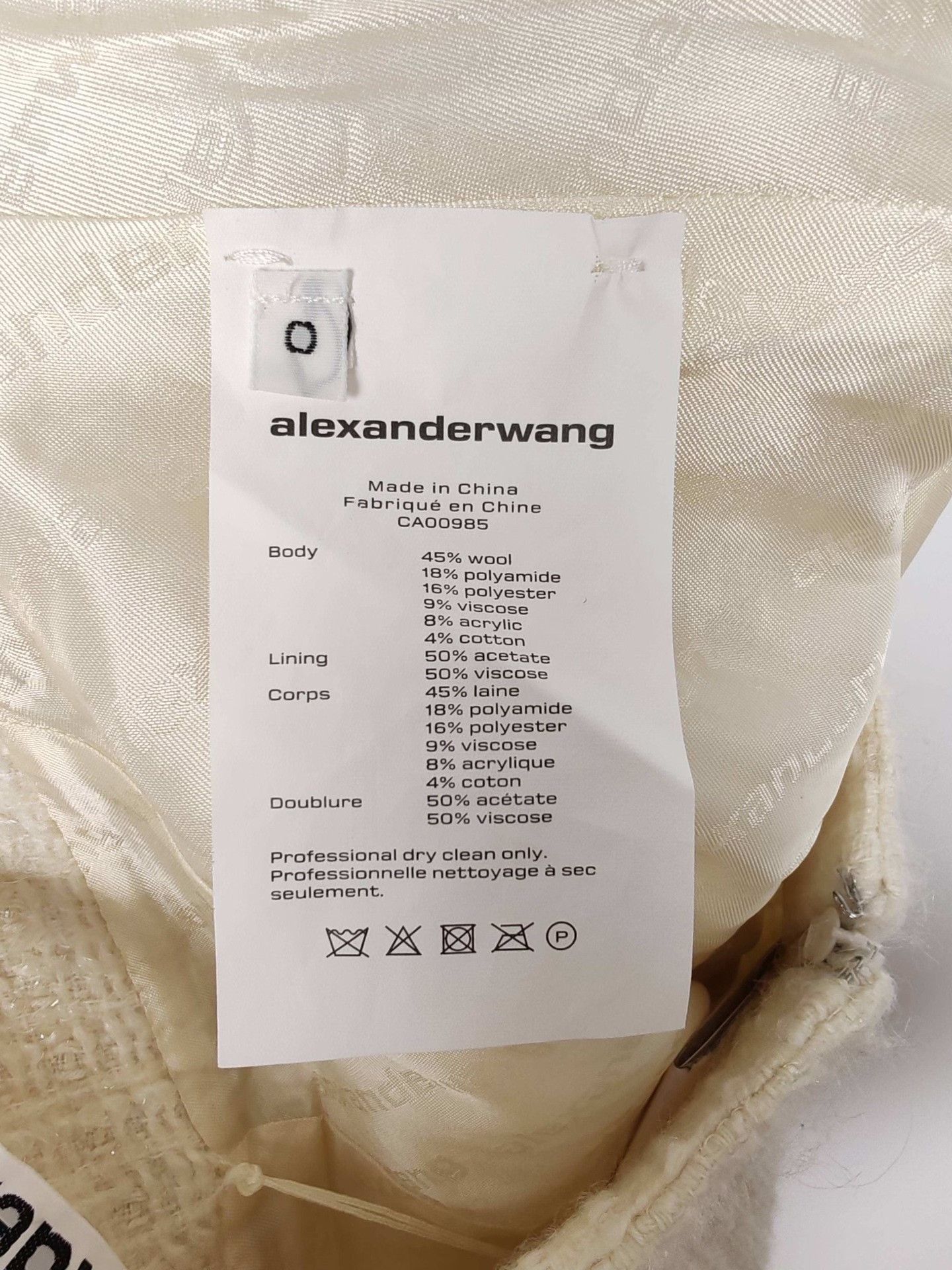 Alexander Wang Alexander Wang Tweed Zip Mini Skirt Size 0 Size 25" / US 0 / IT 36 - 6 Thumbnail