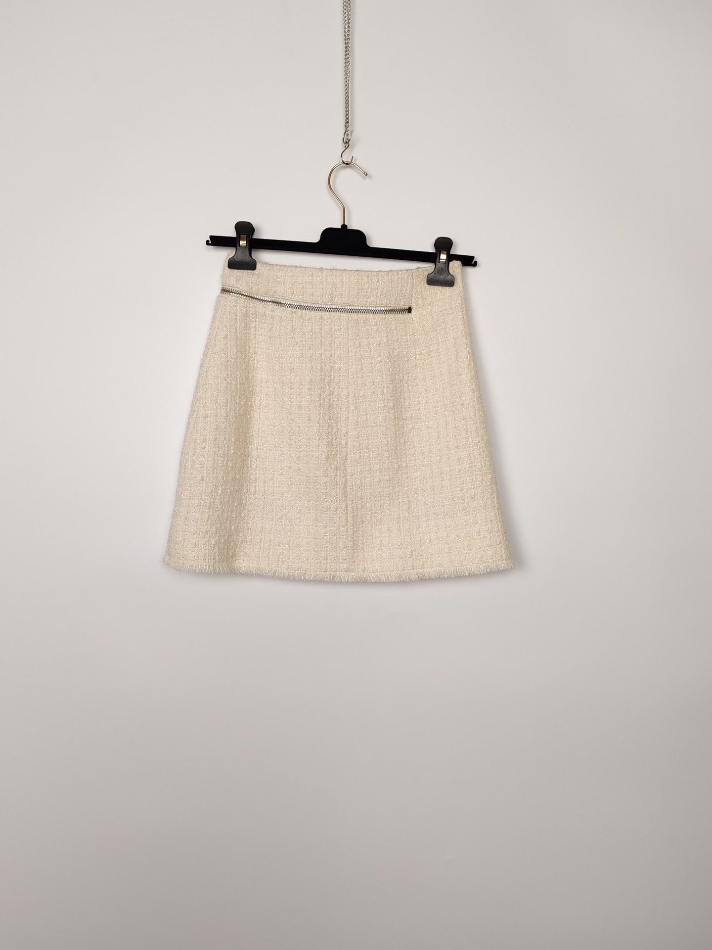 Alexander Wang Alexander Wang Tweed Zip Mini Skirt Size 0 Size 25" / US 0 / IT 36 - 3 Thumbnail