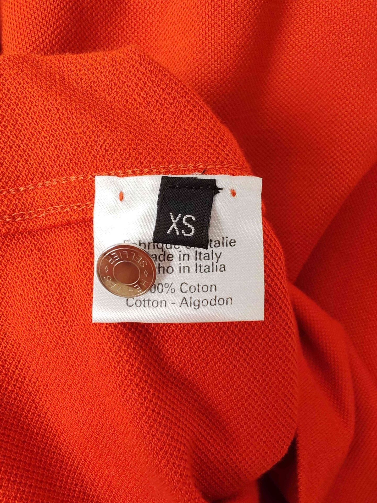 Hermes Hermès Orange Long Sleeve Polo Size XS Size XS / US 0-2 / IT 36-38 - 9 Thumbnail