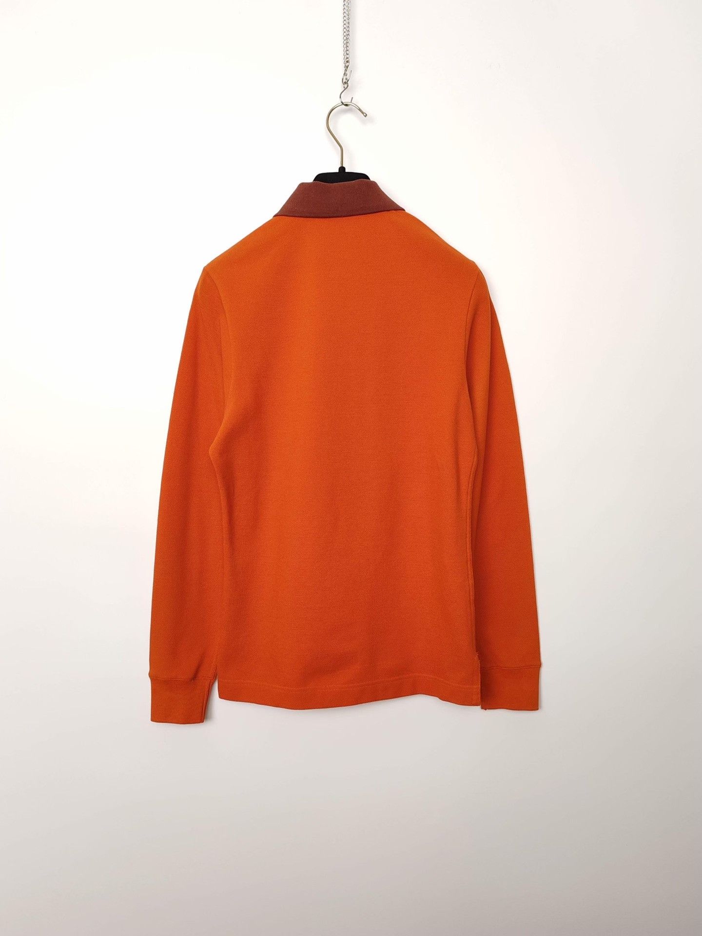Hermes Hermès Orange Long Sleeve Polo Size XS Size XS / US 0-2 / IT 36-38 - 3 Thumbnail