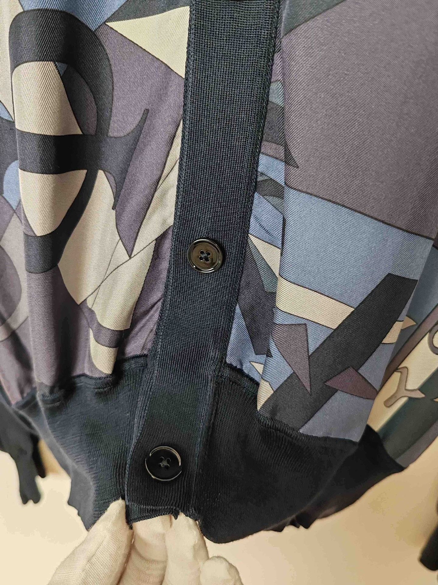 Hermes Hermès Geometric Print Cardigan Size L Size US L / EU 52-54 / 3 - 6 Thumbnail