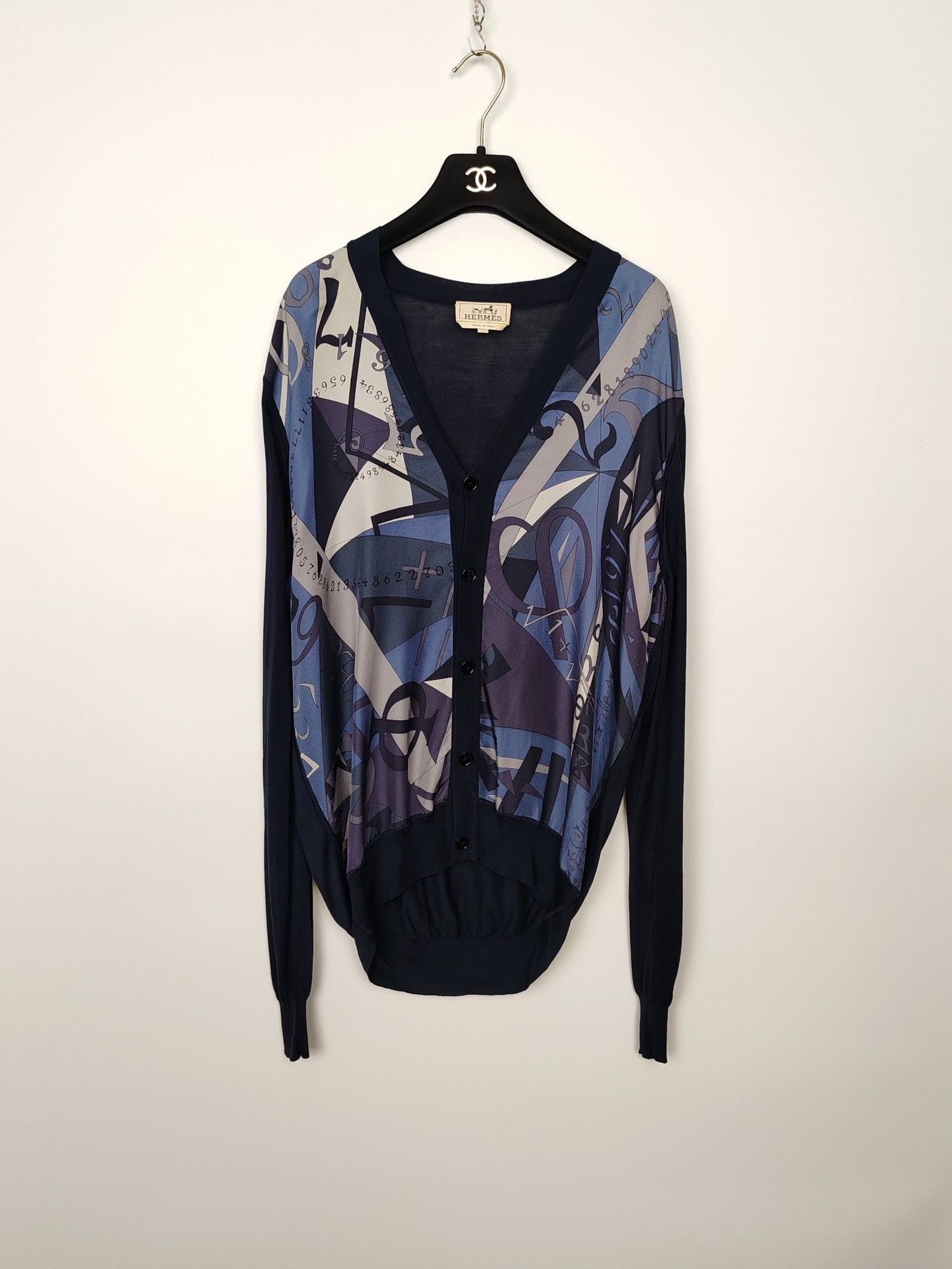 Hermes Hermès Geometric Print Cardigan Size L Size US L / EU 52-54 / 3 - 2 Thumbnail