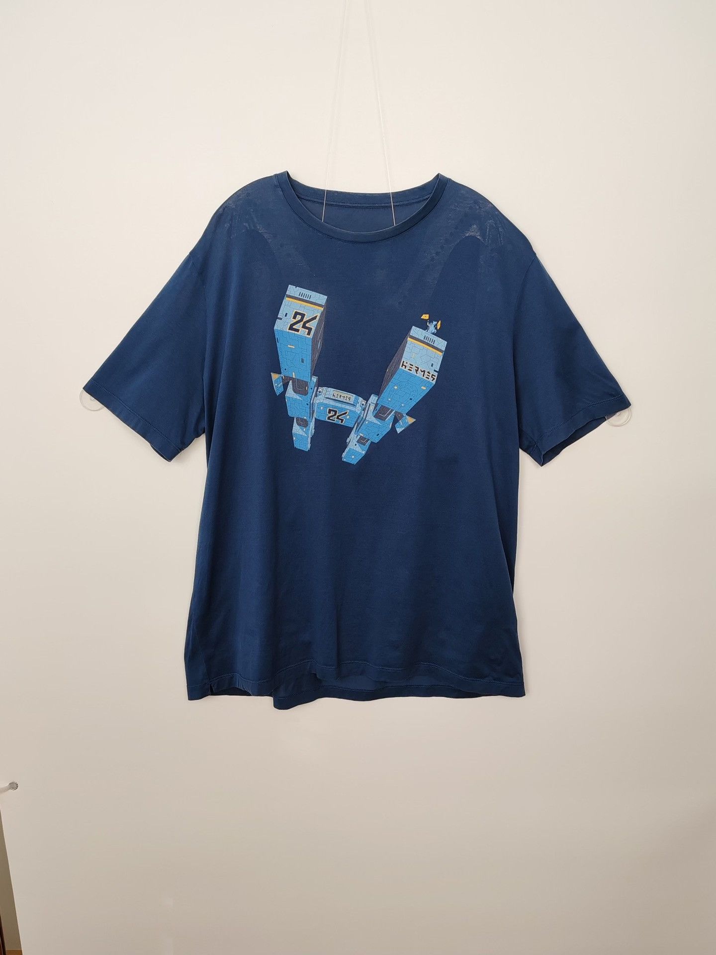 Hermes Hermes Robot Print T-Shirt Size M Size US M / EU 48-50 / 2 - 2 Thumbnail