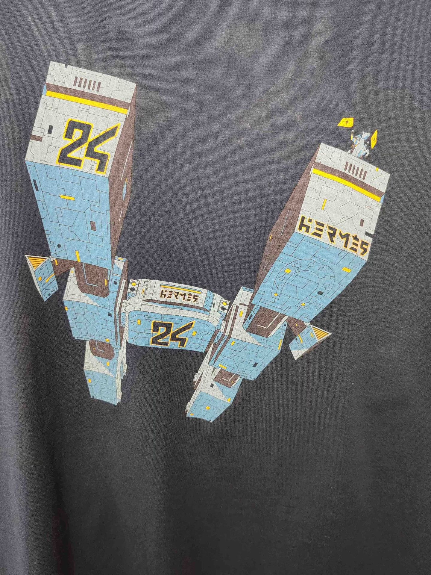 Hermes Hermes Robot Print T-Shirt Size M Size US M / EU 48-50 / 2 - 4 Thumbnail