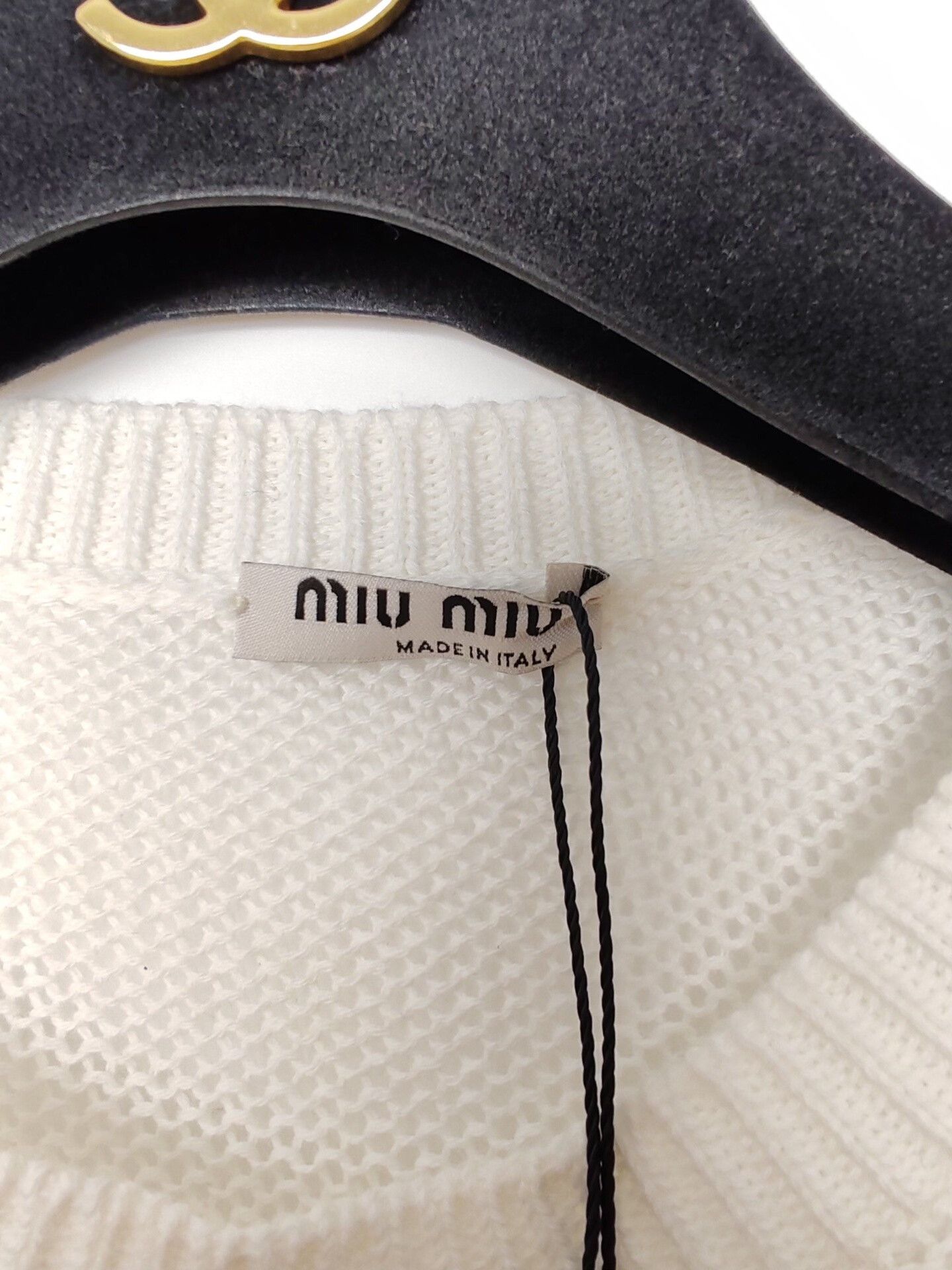Miu Miu Miu Miu Lace Trim Knit Top Size 42 Size M / US 6-8 / IT 42-44 - 4 Thumbnail