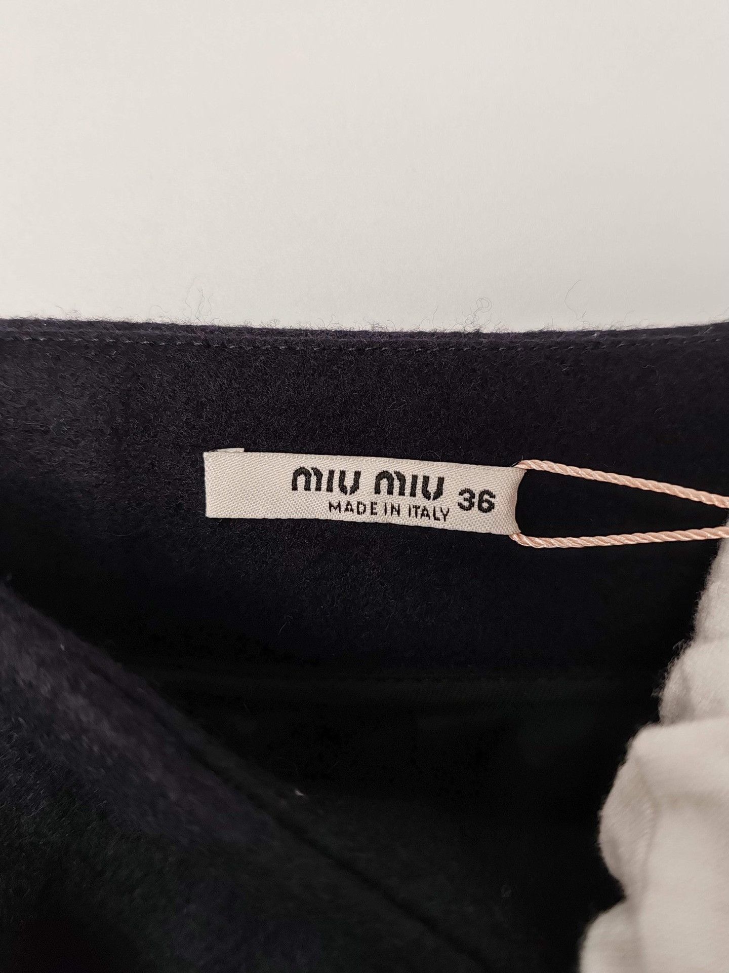 Miu Miu Miu Miu Wool Mini Skirt Size 36 Size 25" / US 0 / IT 36 - 4 Thumbnail