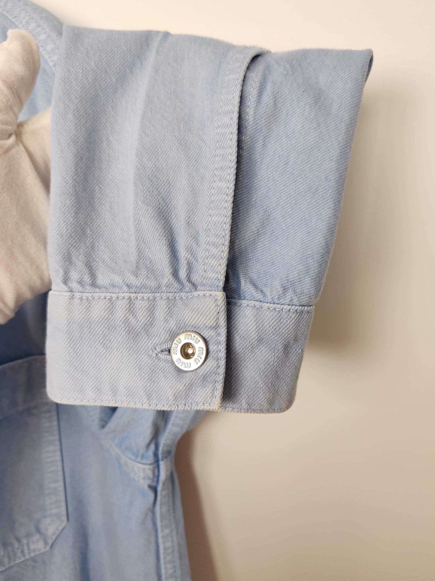Miu Miu Miu Miu Club Logo Denim Jacket Size IT 36 Size XS / US 0-2 / IT 36-38 - 6 Thumbnail