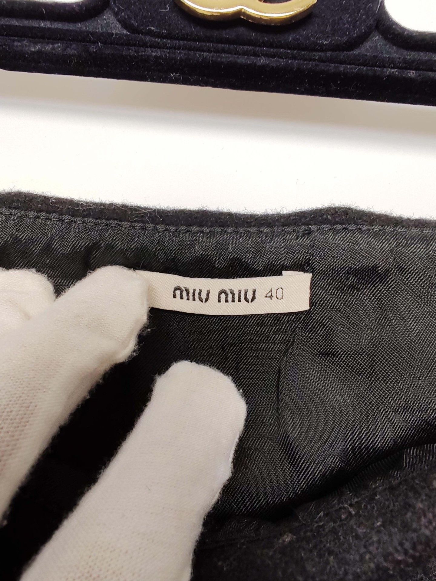 Miu Miu Miu Miu Wool Pleated Mini Skirt Size 40 Size 27" / US 4 / IT 40 - 4 Thumbnail