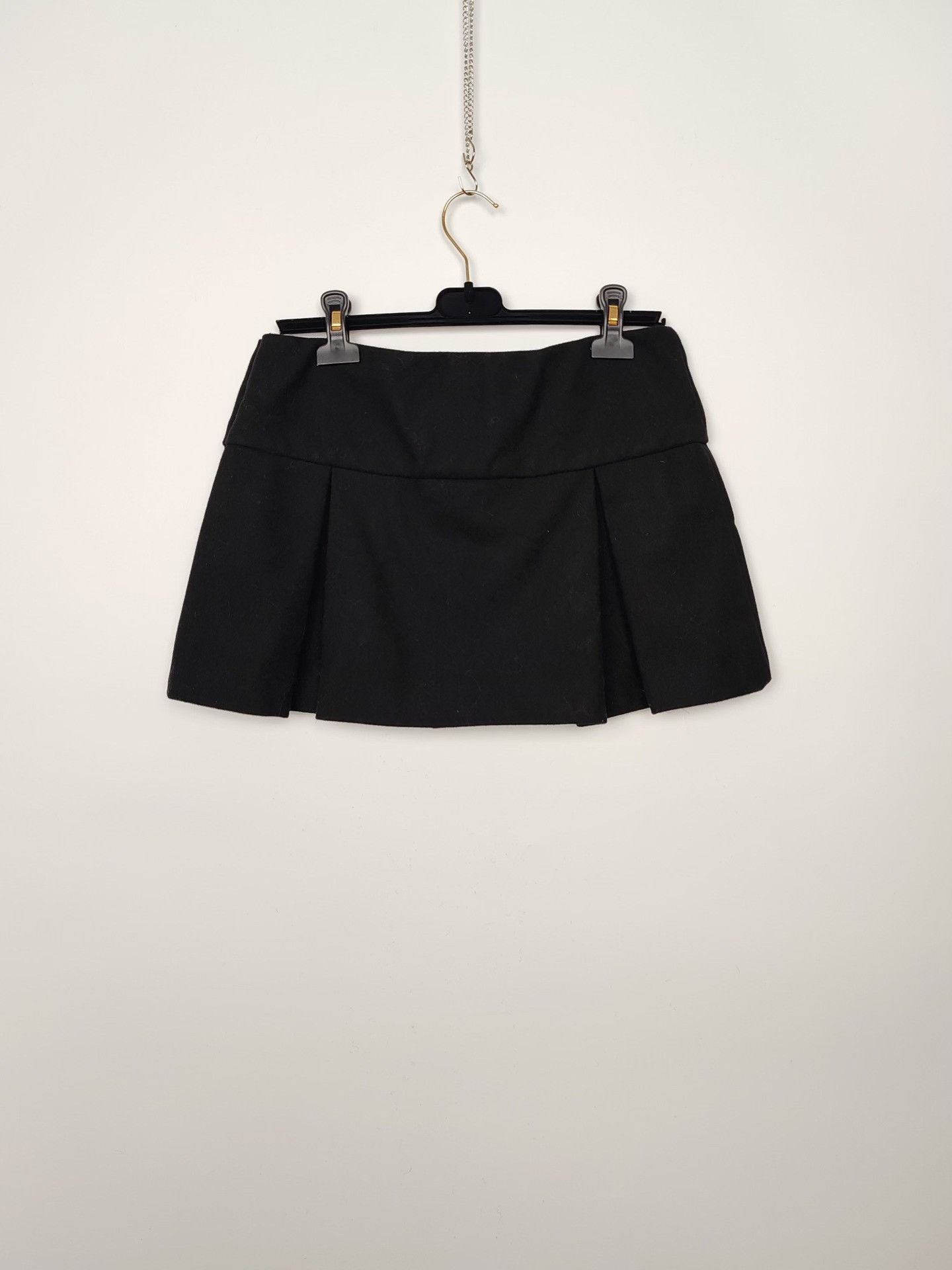 Miu Miu Miu Miu Wool Pleated Mini Skirt Size 40 Size 27" / US 4 / IT 40 - 3 Thumbnail