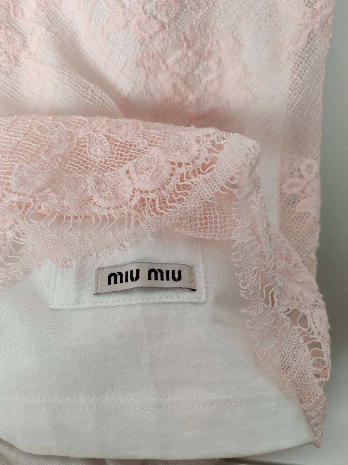 Miu Miu Miu Miu Floral Lace Short Sleeve T-Shirt Size S Size S / US 4 / IT 40 - 7 Thumbnail