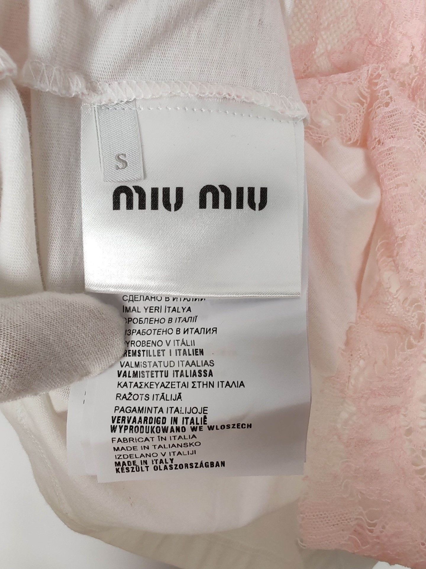 Miu Miu Miu Miu Floral Lace Short Sleeve T-Shirt Size S Size S / US 4 / IT 40 - 8 Thumbnail