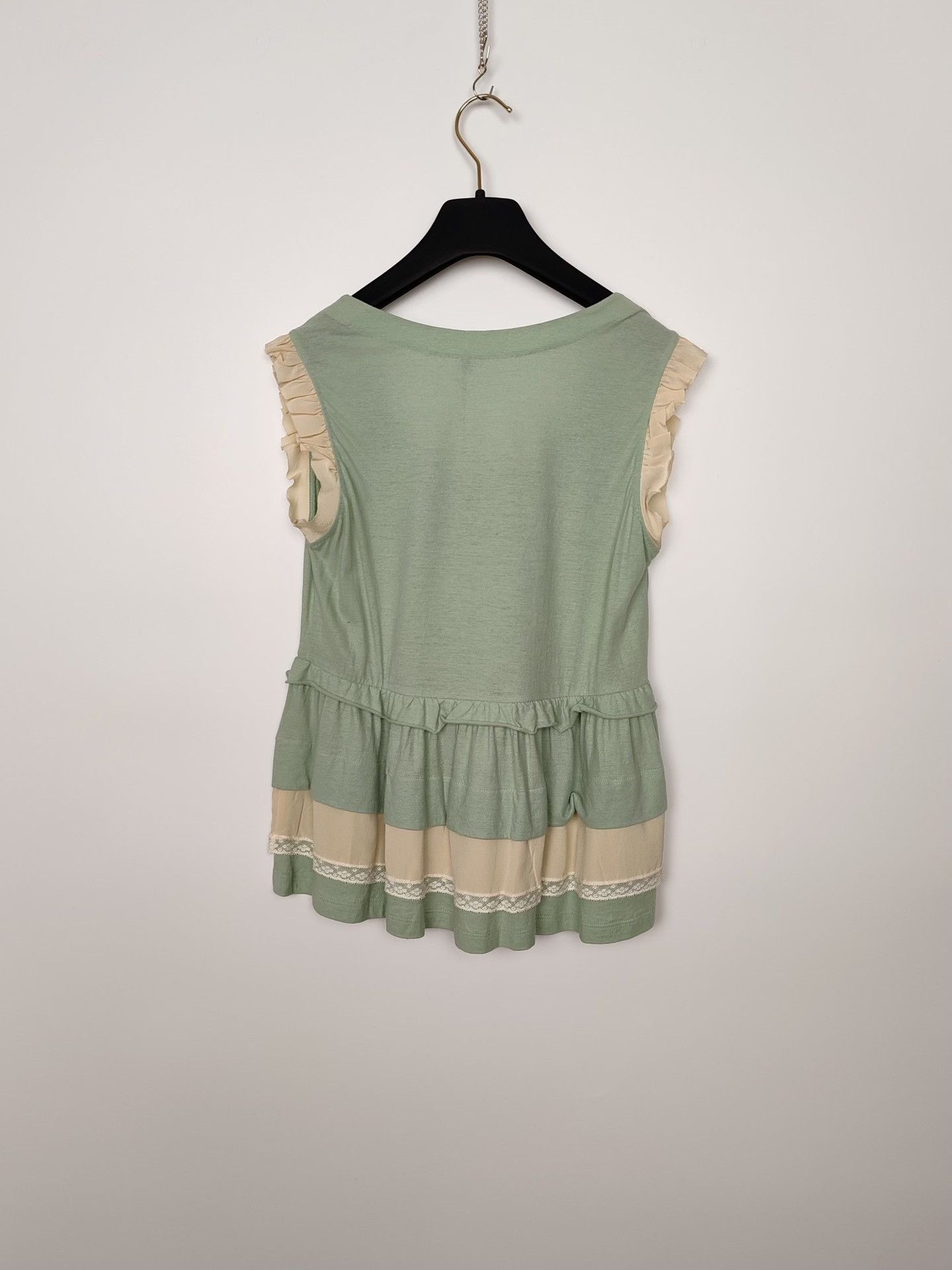 Miu Miu Miu Miu Ruffle Trim Tank Top Size XS Size XS / US 0-2 / IT 36-38 - 3 Thumbnail
