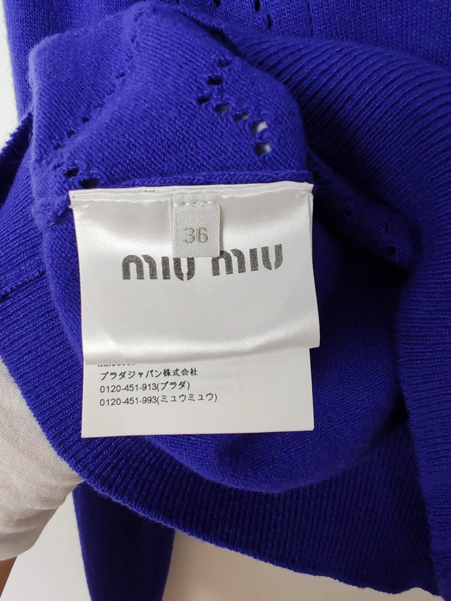 Miu Miu Miu Miu Heart Pattern Sweater Size 36 Size XS / US 0-2 / IT 36-38 - 8 Thumbnail
