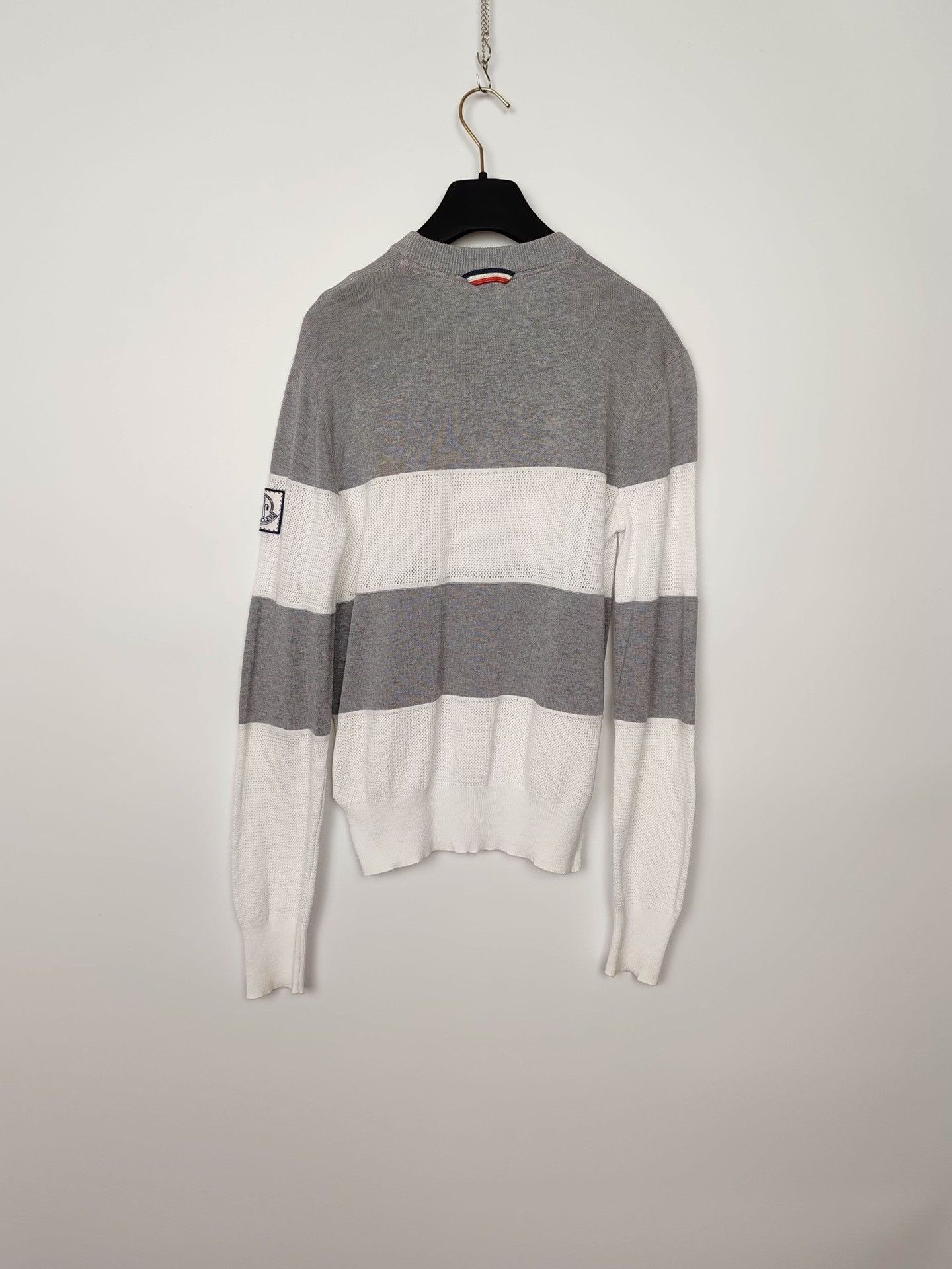 Moncler Moncler Gamme Bleu Striped Sweater Size S Size US S / EU 44-46 / 1 - 3 Thumbnail