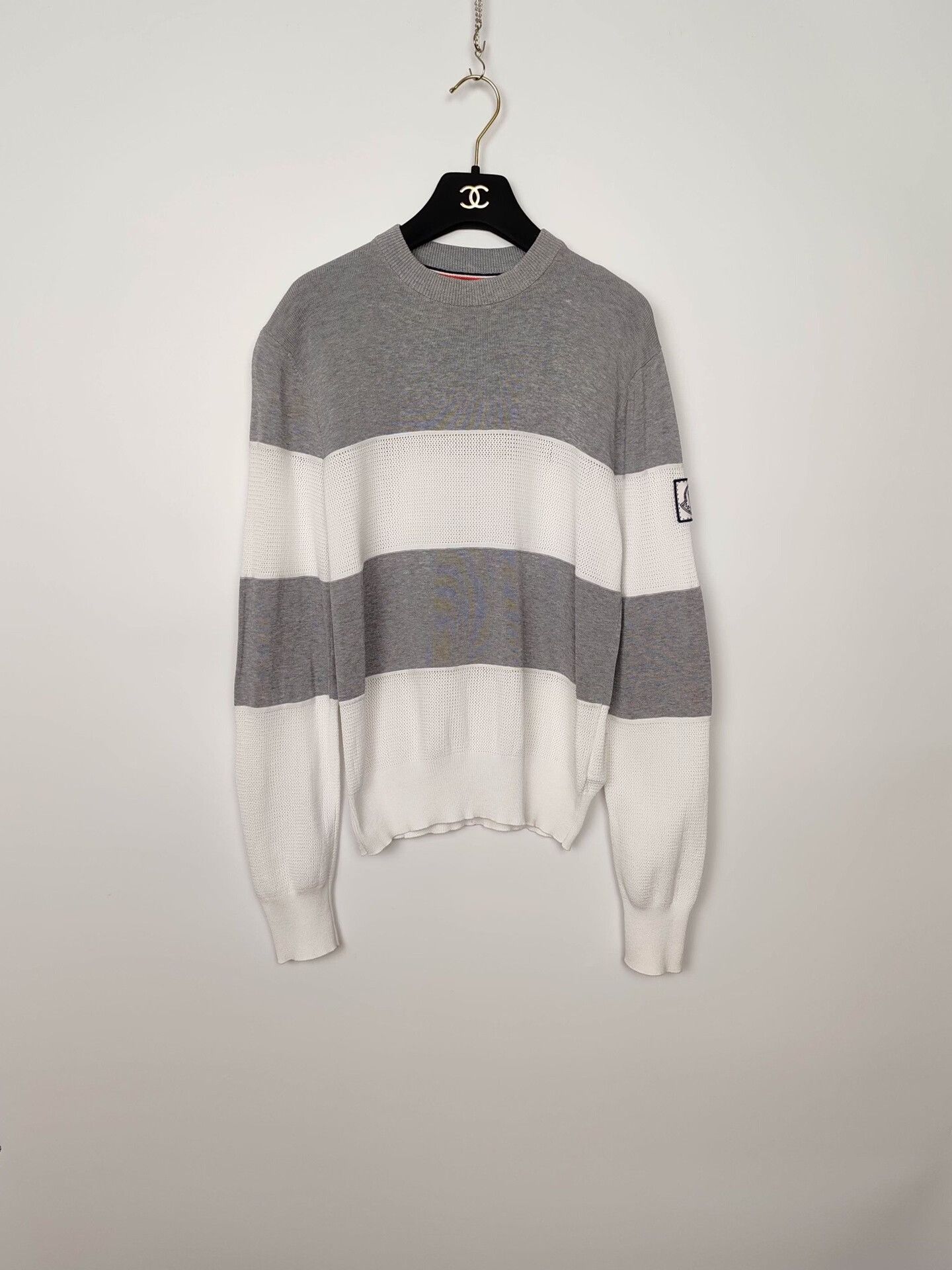 Moncler Moncler Gamme Bleu Striped Sweater Size S Size US S / EU 44-46 / 1 - 2 Thumbnail