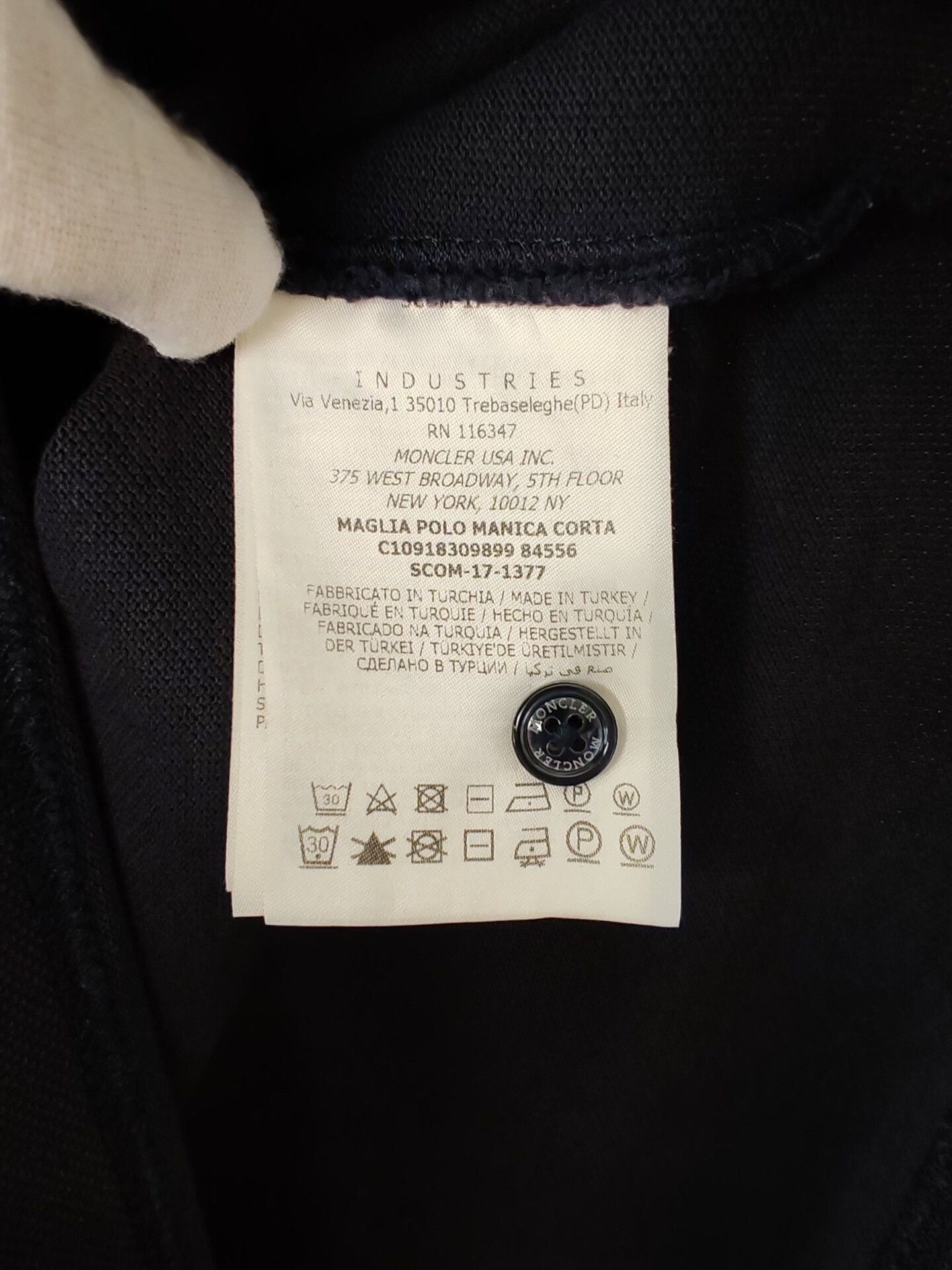 Moncler Moncler Logo Trim Polo Shirt Size M Size US M / EU 48-50 / 2 - 7 Thumbnail