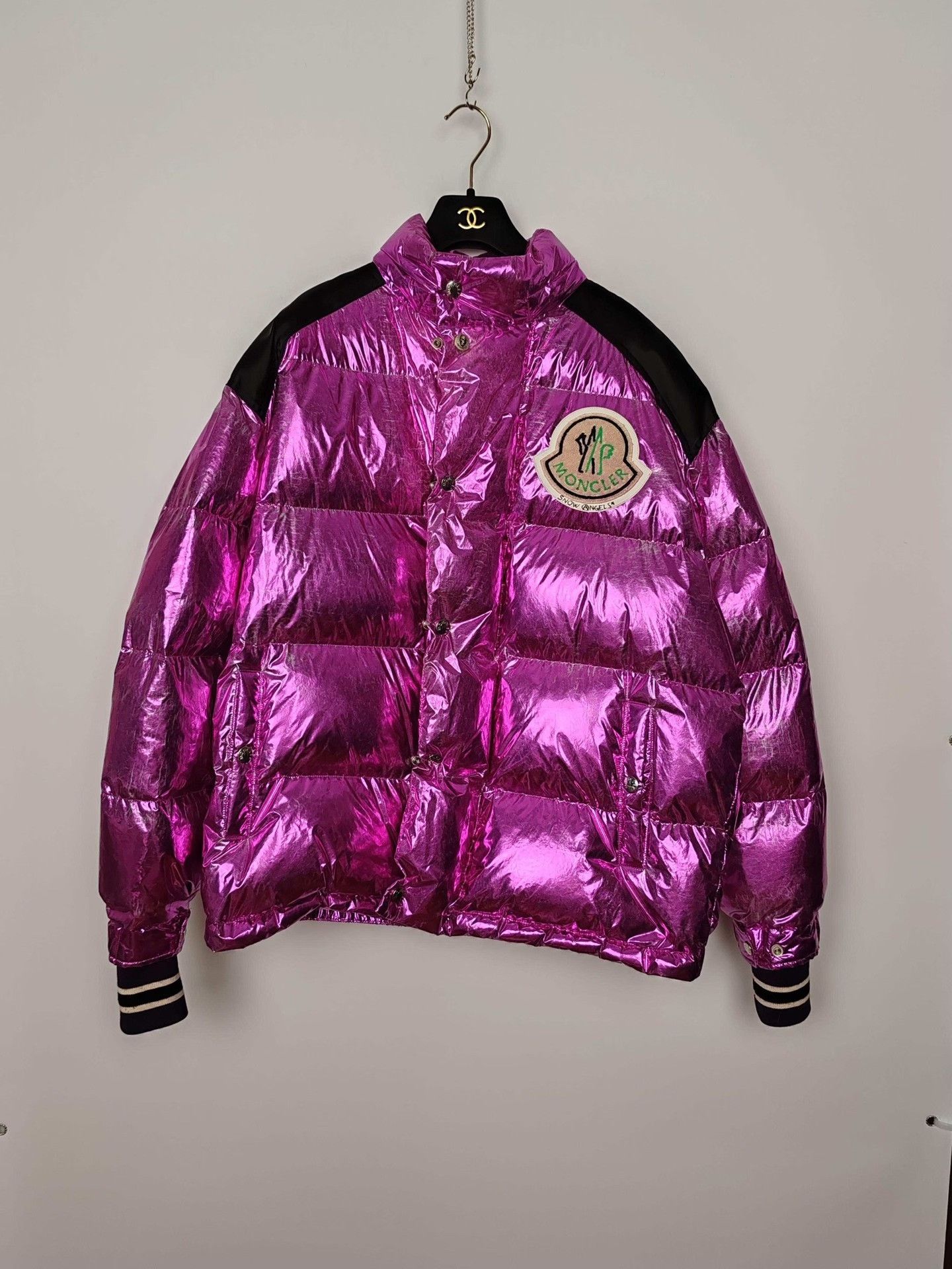 Moncler Moncler x Palm Angels Metallic Down Jacket 1 Size S / US 4 / IT 40 - 2 Thumbnail