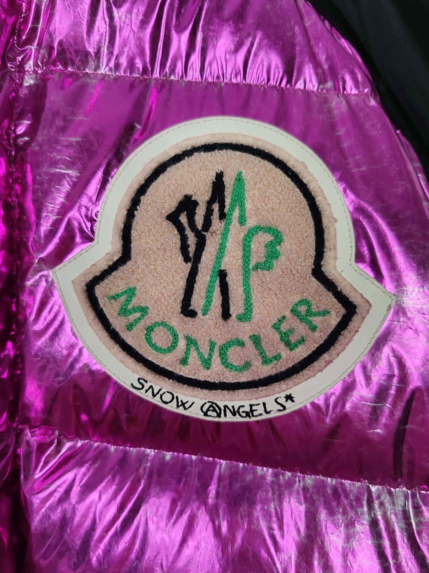 Moncler Moncler x Palm Angels Metallic Down Jacket 1 Size S / US 4 / IT 40 - 4 Thumbnail